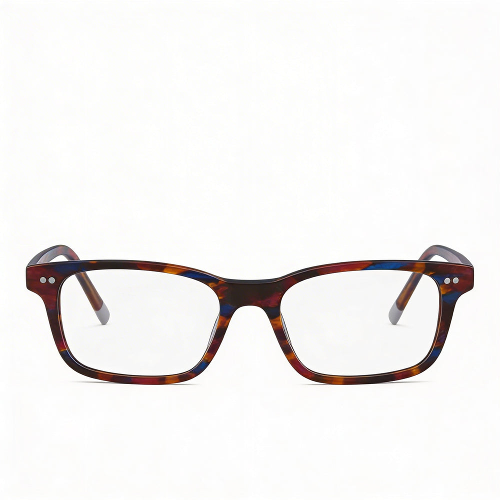 Gafas de plástico Calvin Klein Classic para mujer, con rayas en azul quemado, 51-17-145 mm
