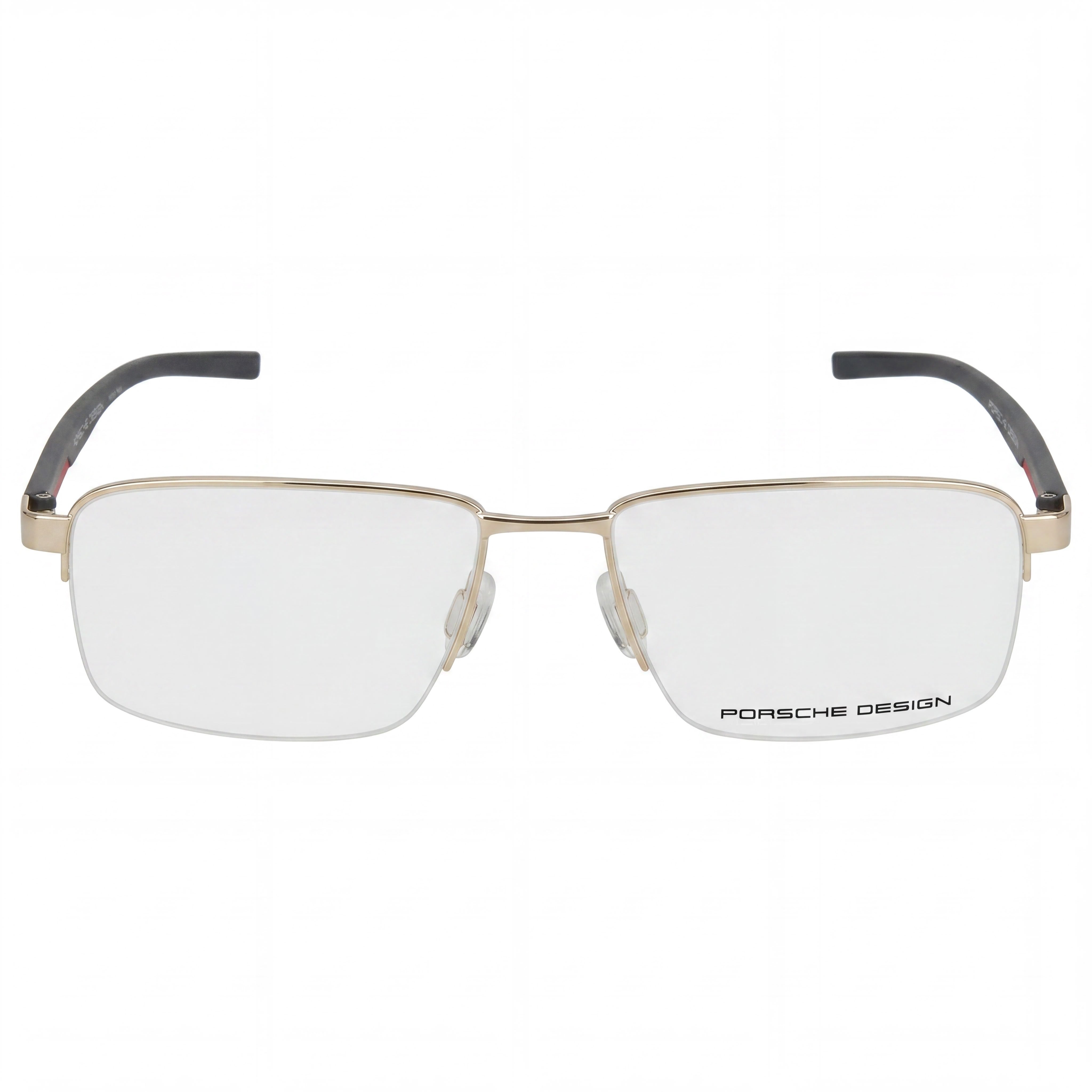 Porsche P8747 Casual Men's Gold Metal Frame Non Polarized Sunglasses with Transparent Polycarbonate Lenses 56mm, Photo 2