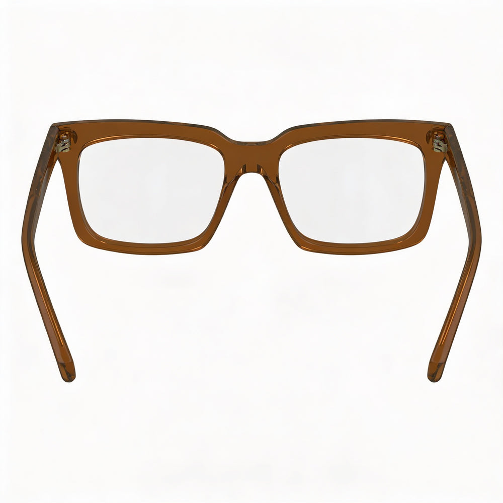 Salvatore Ferragamo Sf2993 Men's Acetate Transparent Brown Eyeglasses 53mm