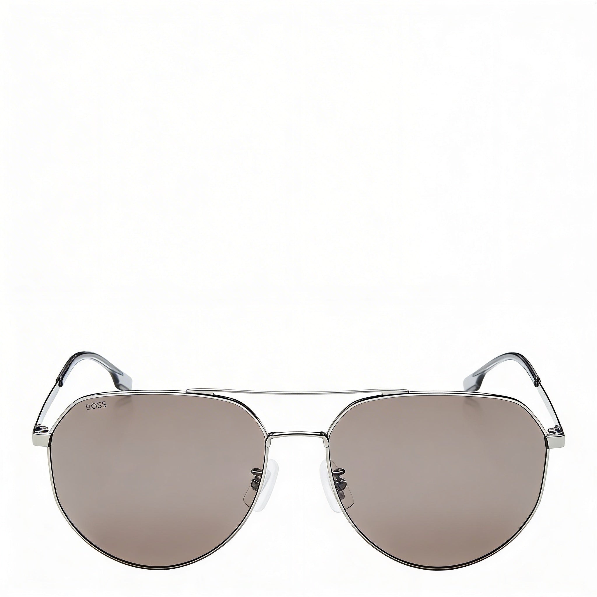 Hugo Boss Tech & Innovation Unisex Pilot Stainless Steel Ruthenium UV Protected Sunglasses 61mm, Photo 2