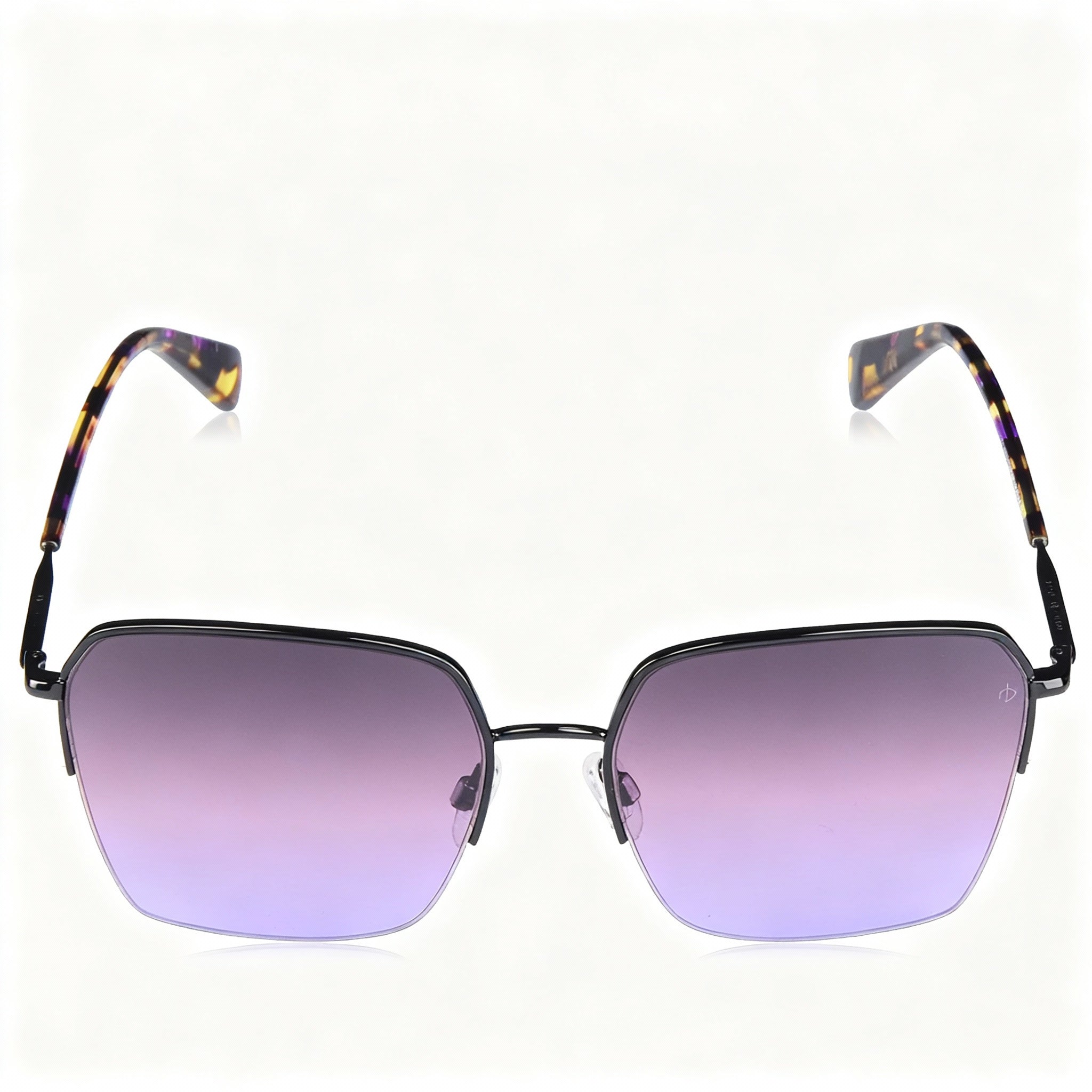 Rag & bone Modern Women's Stainless Steel Black Frame Brown Non-Polarized Sunglasses 58-17-145