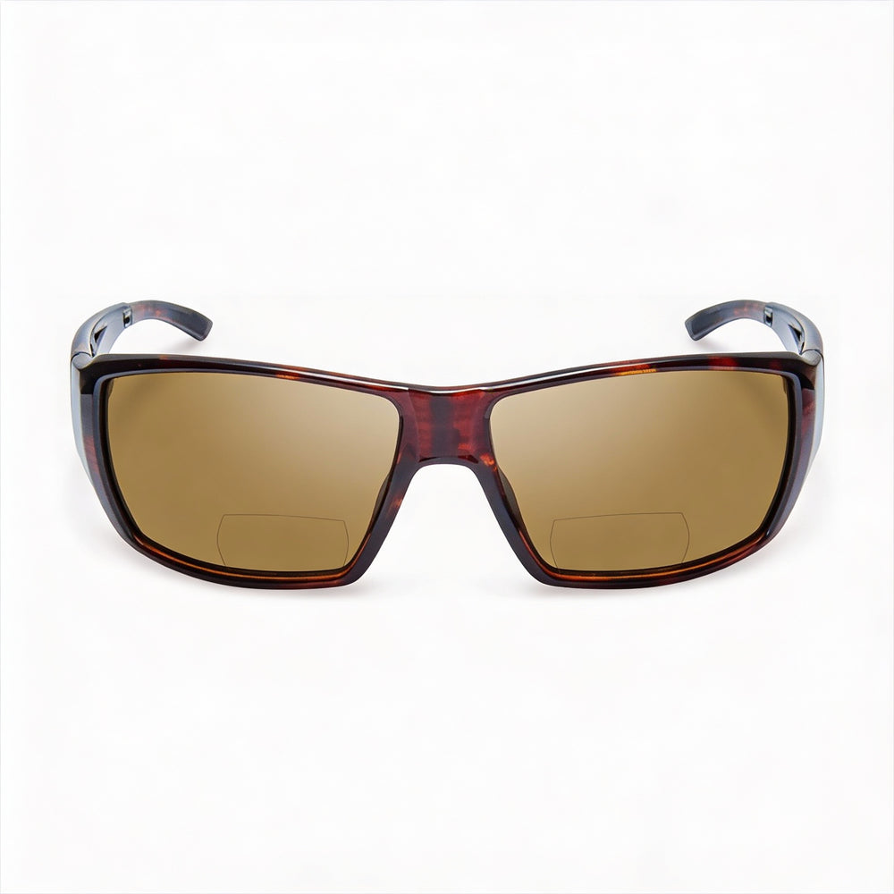 SMITH Guide's Choice Bifocals Unisex Polarized +2.50 Brown Lenses Matte Havana Evolve Frame 61mm UV Protection