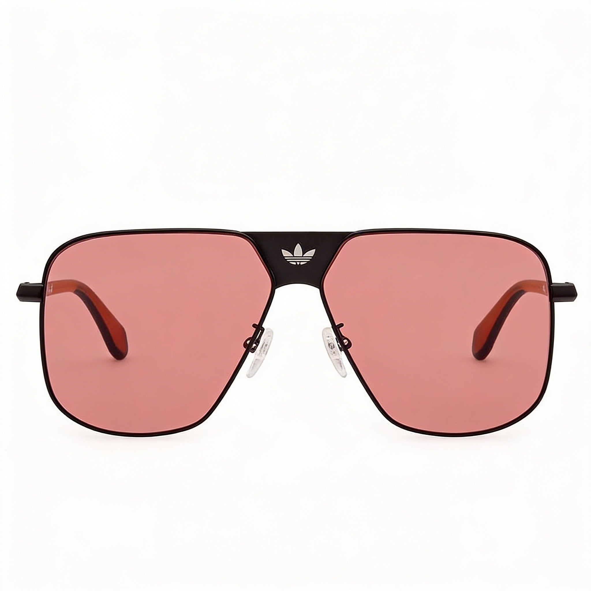 Adidas Or0091 Men's Matte Black Red Plastic Frame Sunglasses with roviex UV Protection Lenses 60mm, Photo 2