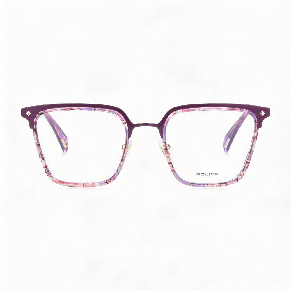 Police VPLG25 Modern Unisex Acetate and Metal Non-Polarised Eyeglasses 51mm Lens Width 20mm Bridge 135mm Temple
