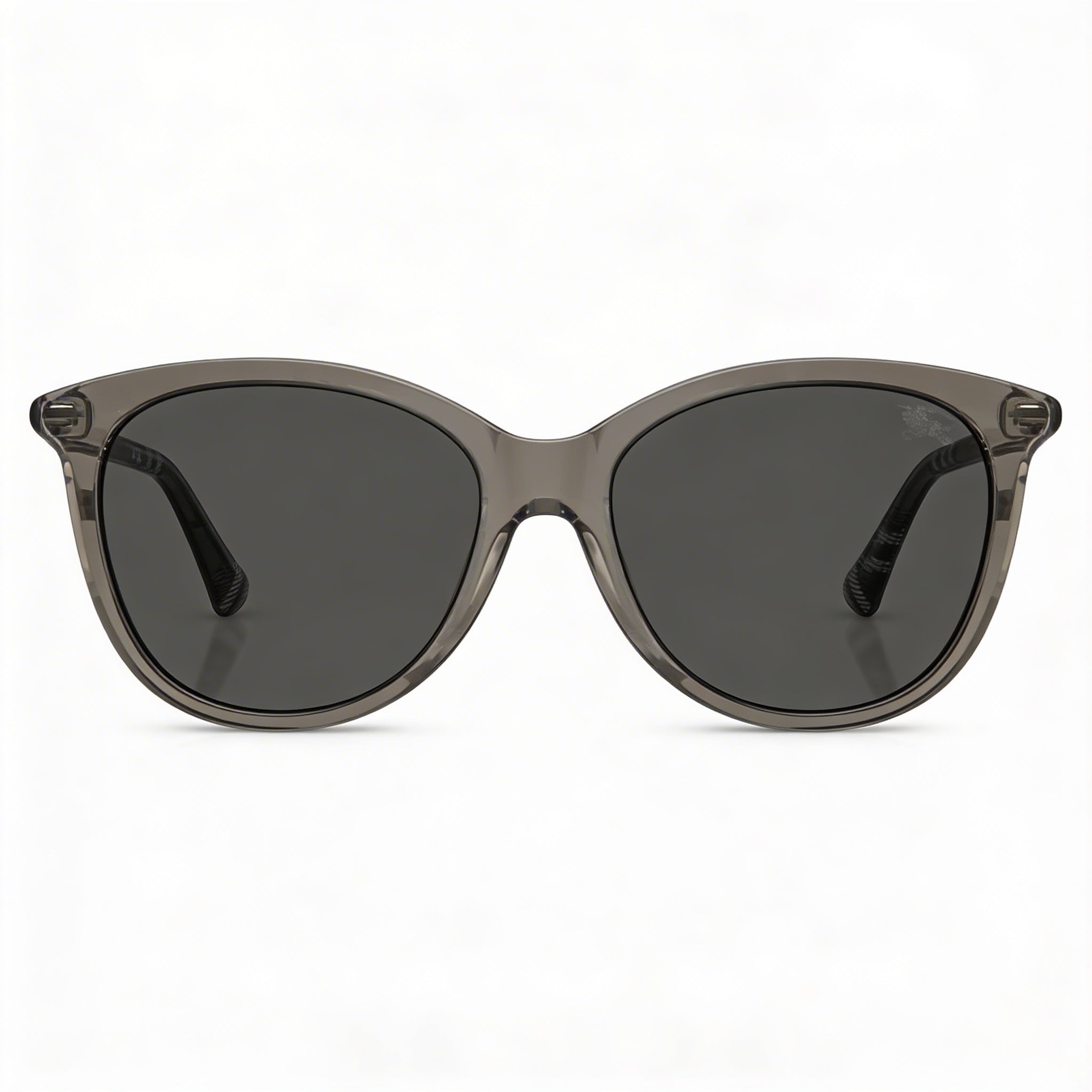 BURBERRY Classic Unisex Eyewear with Dark Grey Frame and Dark Grey Polycarbonate Non- Lenses 55-17-140, Photo 2