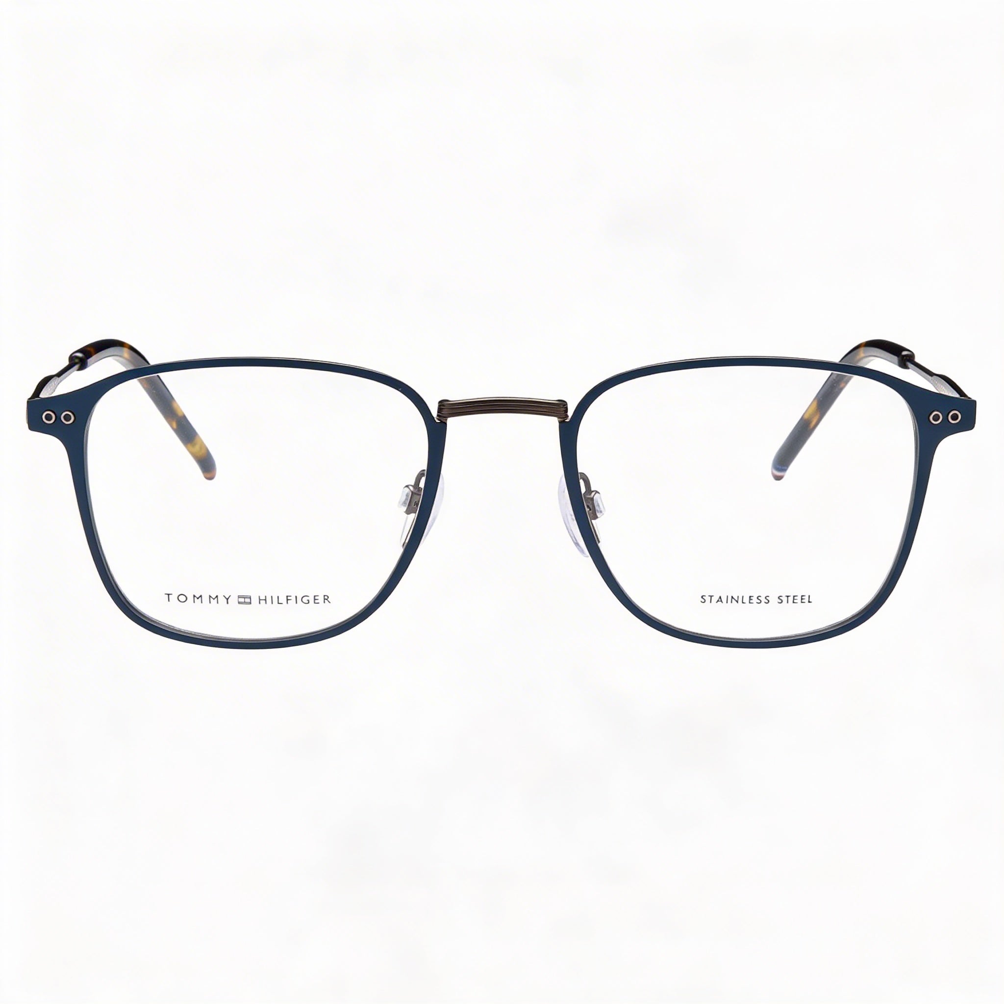 Tommy Hilfiger Modern Unisex Matte Blue Alloy Steel Eyeglasses 52mm, Photo 2