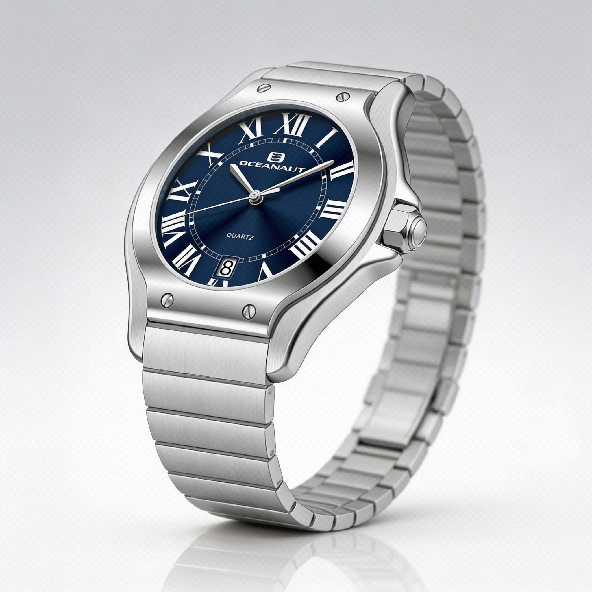 Reloj Oceanaut para mujer con movimiento de cuarzo, acero inoxidable, esfera azul y resistente al agua., Photo 2