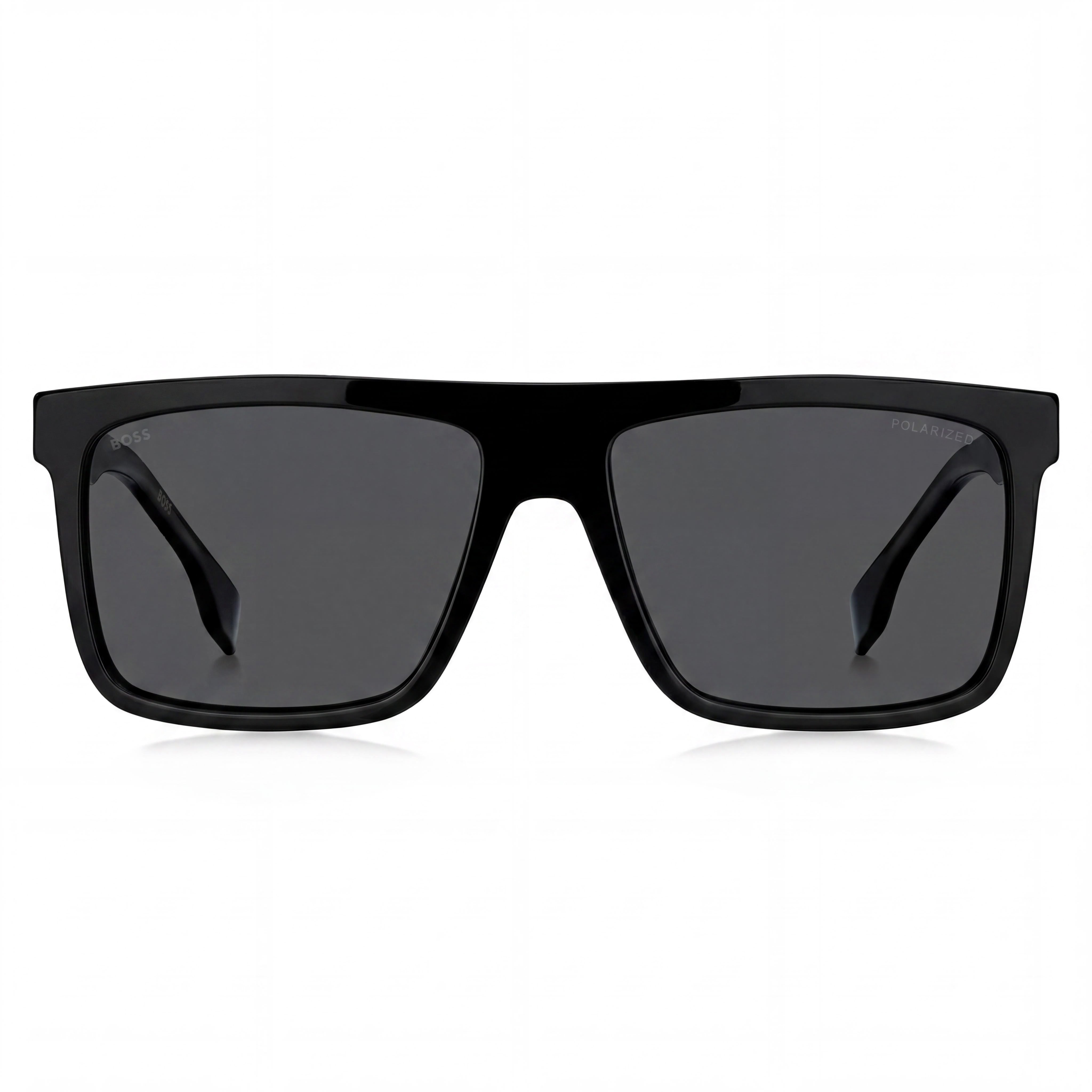 Hugo Boss 1440/S Unisex Square Acetate Black Grey Frame Gray Gradient Polarized UV Protection Sunglasses 59-17-150, Photo 2