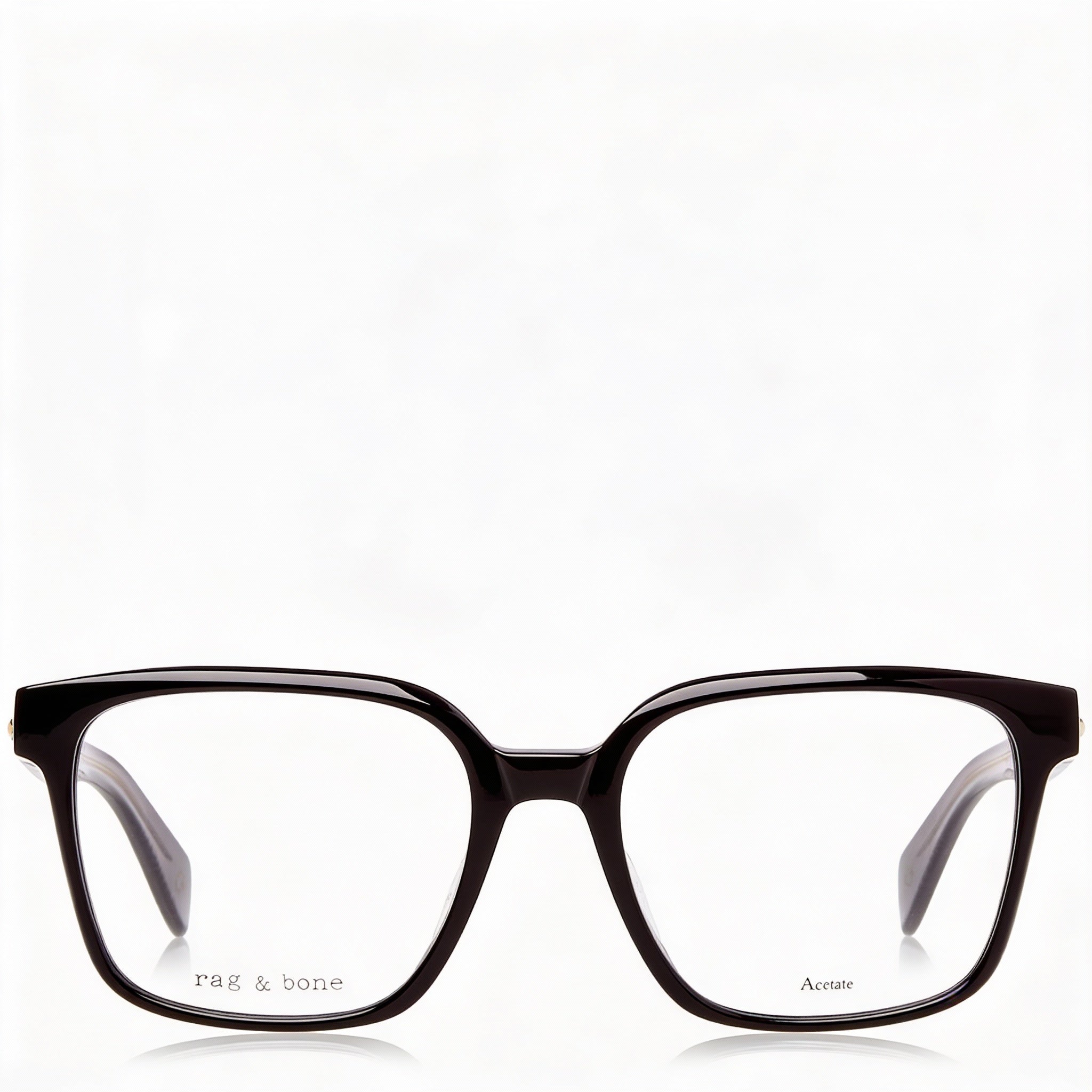 Gafas de sol Rag &amp; Bone RNB3045 para hombre, montura de acetato negro con lentes de policarbonato (demo, 52-18-140 mm), Photo 2