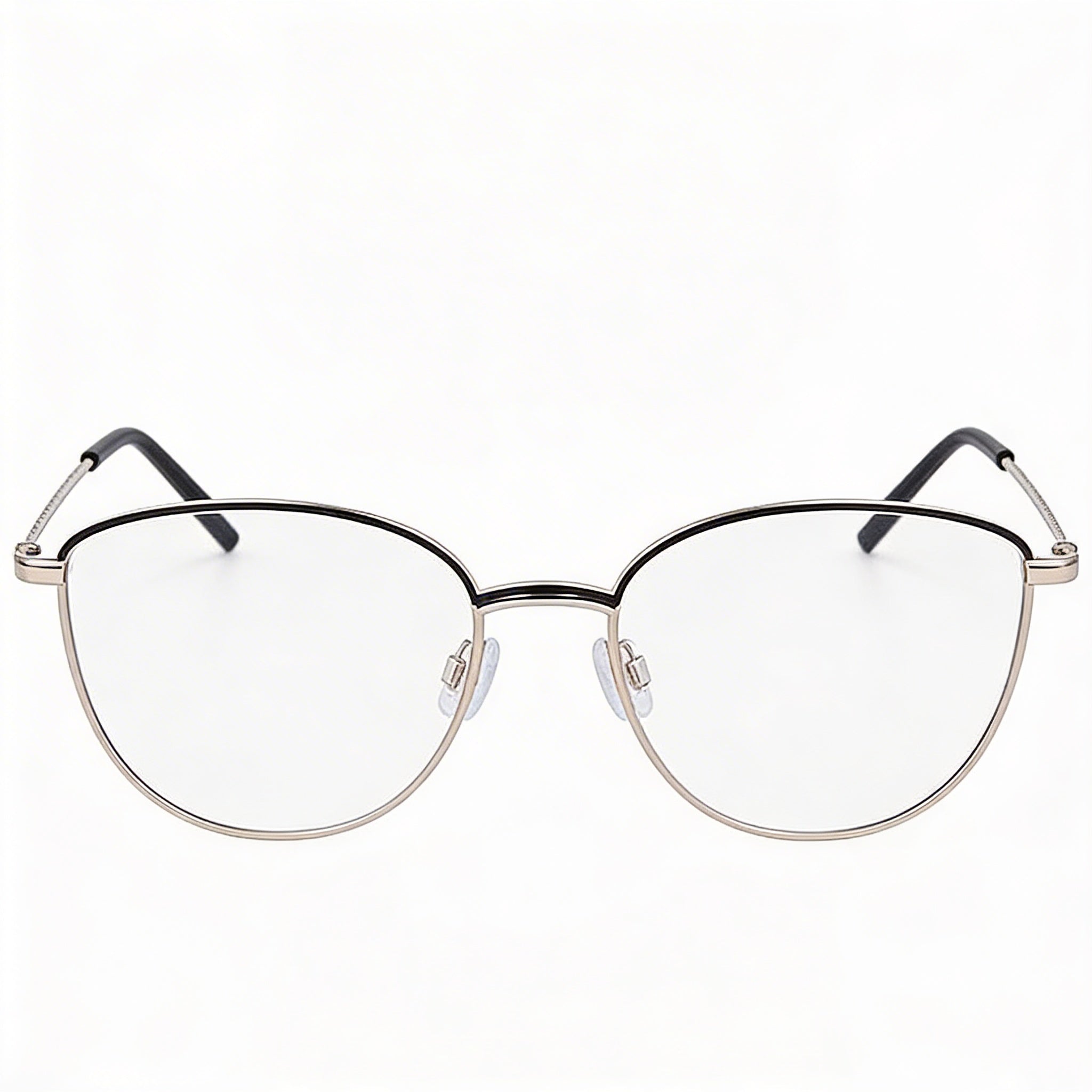 DKNY Classic Women's Black Gold Acetate Frame Eyewear with Polycarbonate Lenses, Size 53-17-135mm, Photo 2