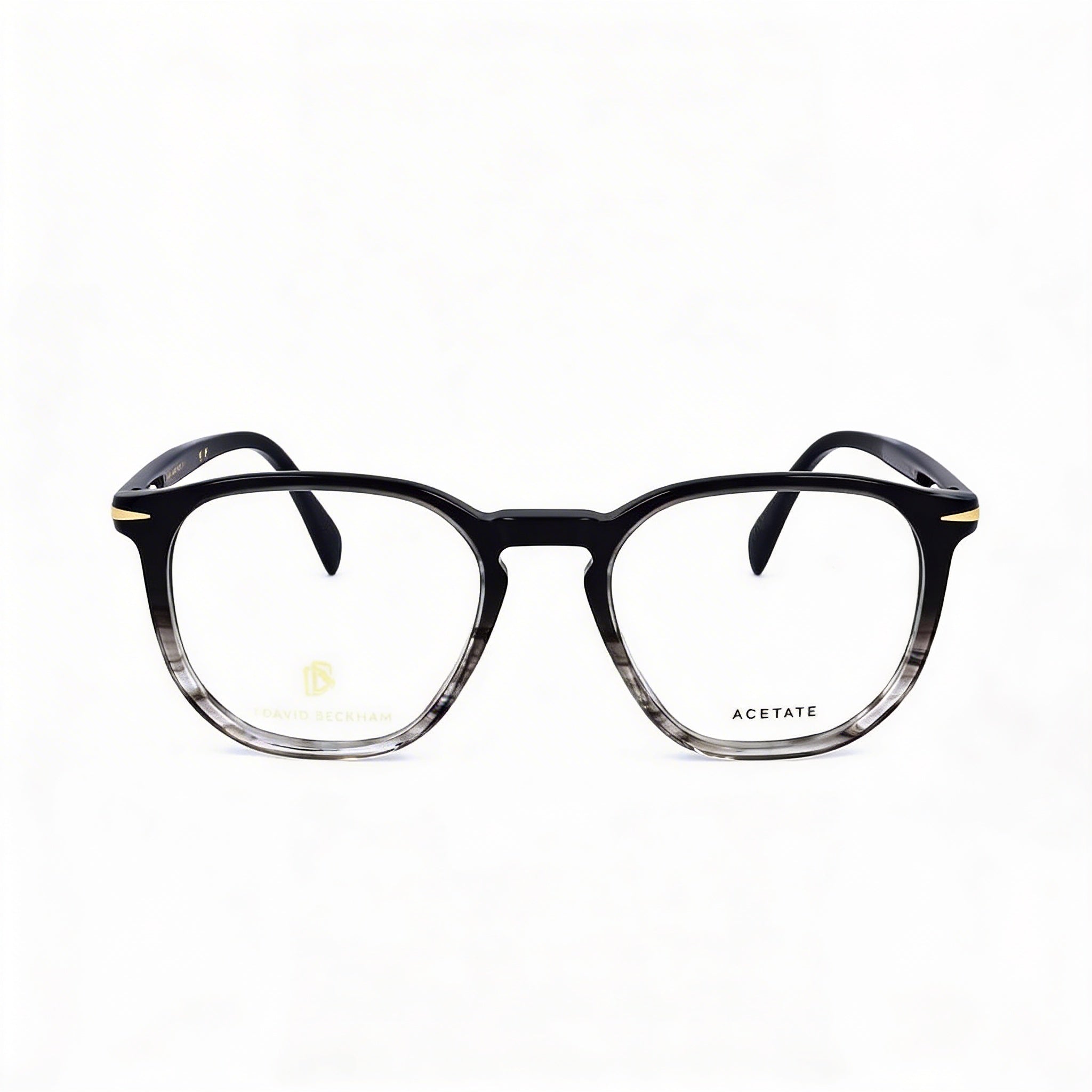 David Beckham Db 1106 Classic Black Horn Acetate Frame Polycarbonate Lens Unisex 50-19-150mm Eyewear, Photo 2