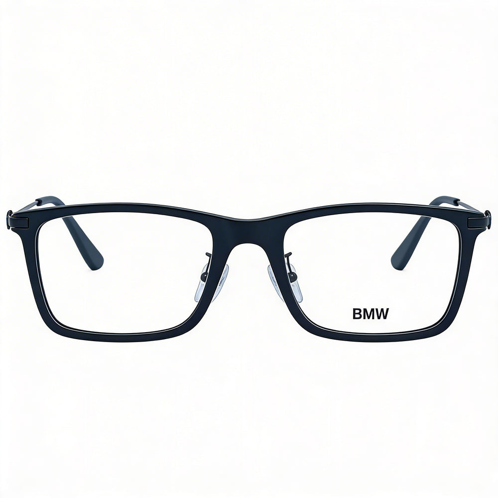 BMW Bw5020 Gafas de Prescripción para Hombre, Montura Fabricada en Plástico con Acabado Negro Mate, Ancho de Lente 56mm