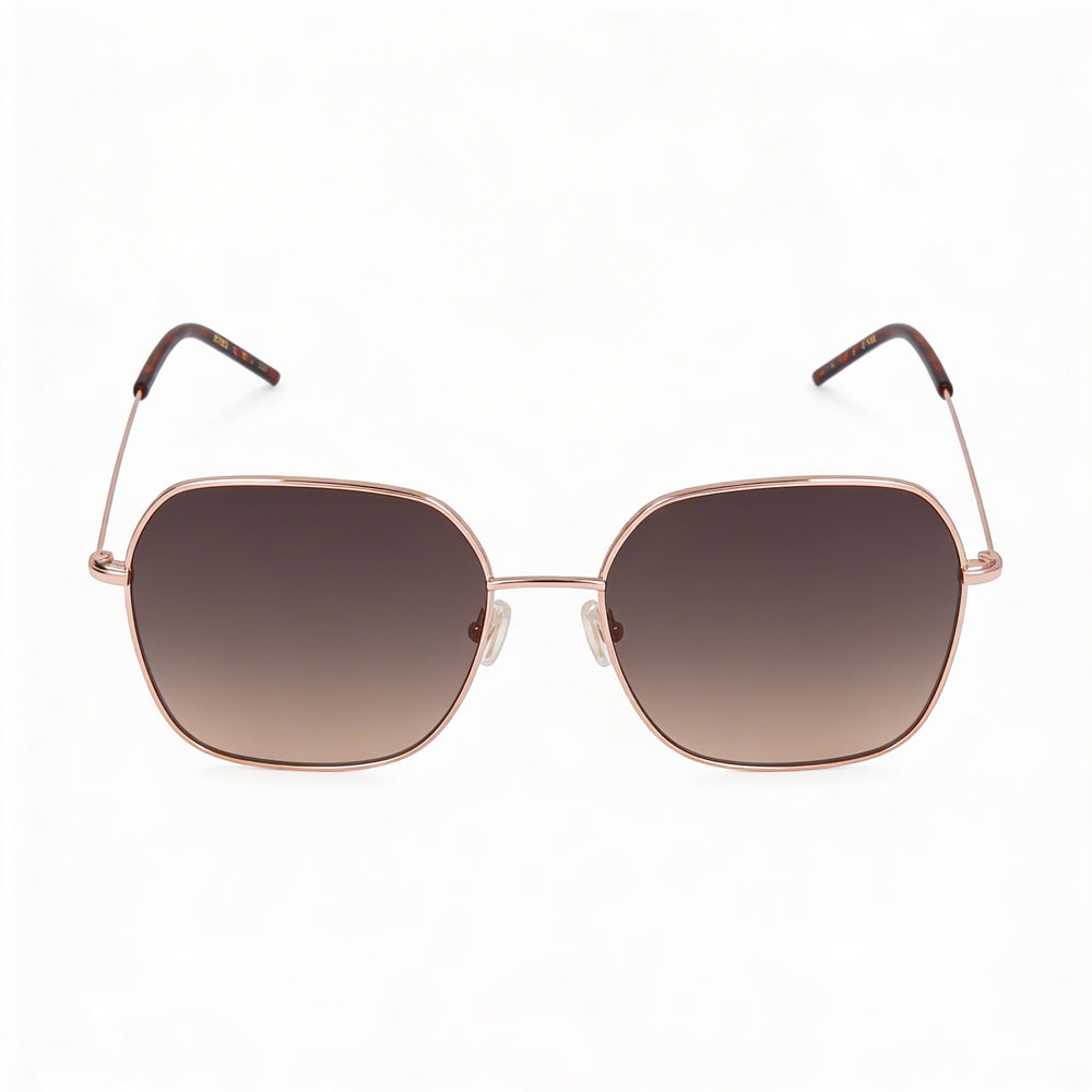 Hugo Boss Casual Women's Stainless Steel Frame Gold Copper UV Protection Non-Polarized Sunglasses 58mm