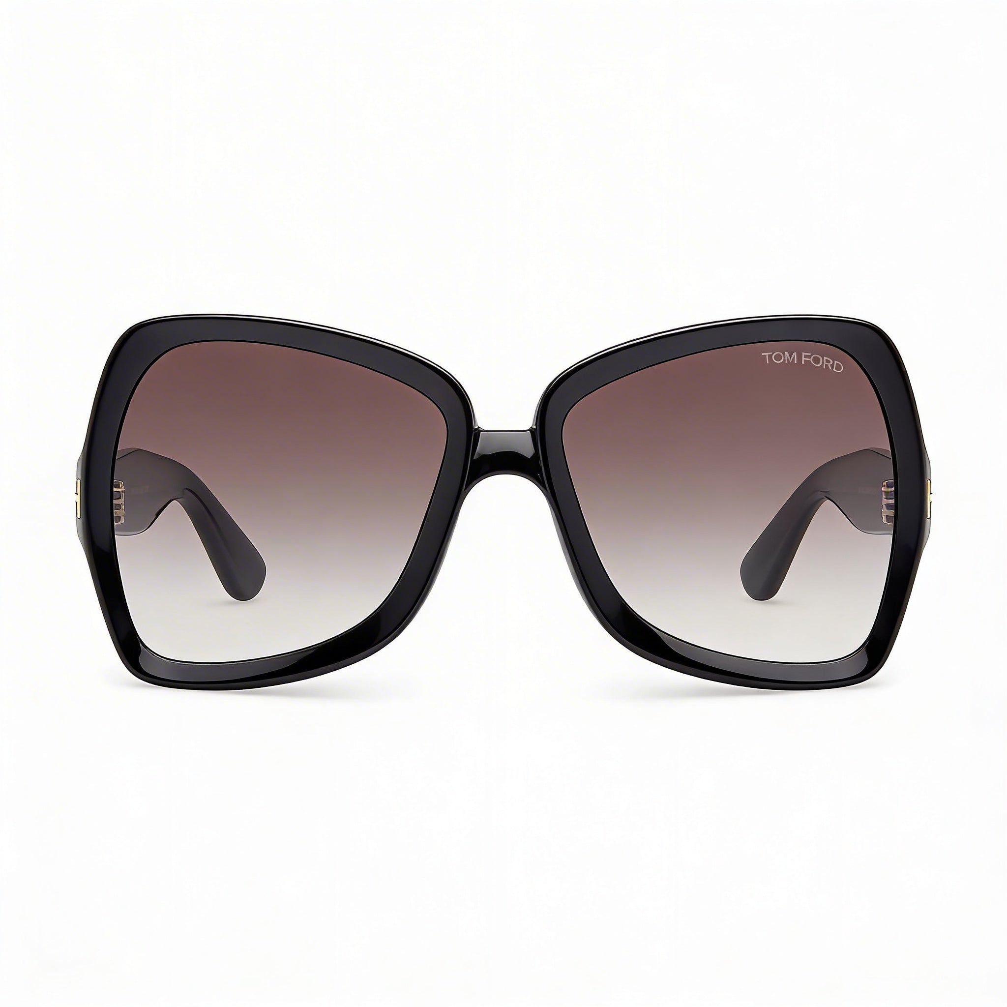Gafas de sol Tom Ford Jerry de acetato estilo mariposa para hombre con montura Habana Oscuro y lentes Ahumadas Degradadas, Photo 1