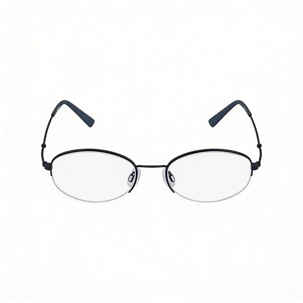 Gafas de sol polarizadas Flexon H6030 para mujer, con montura de acetato y policarbonato, color azul marino, 52 mm