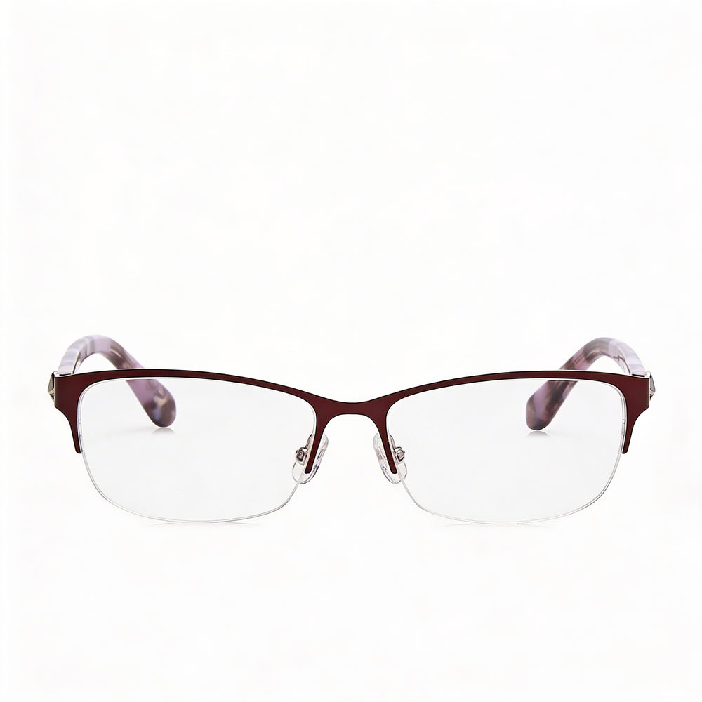 Gafas unisex de acero aleado violeta Marnie de Kate Spade New York con lentes transparentes de demostración, graduadas, talla 51
