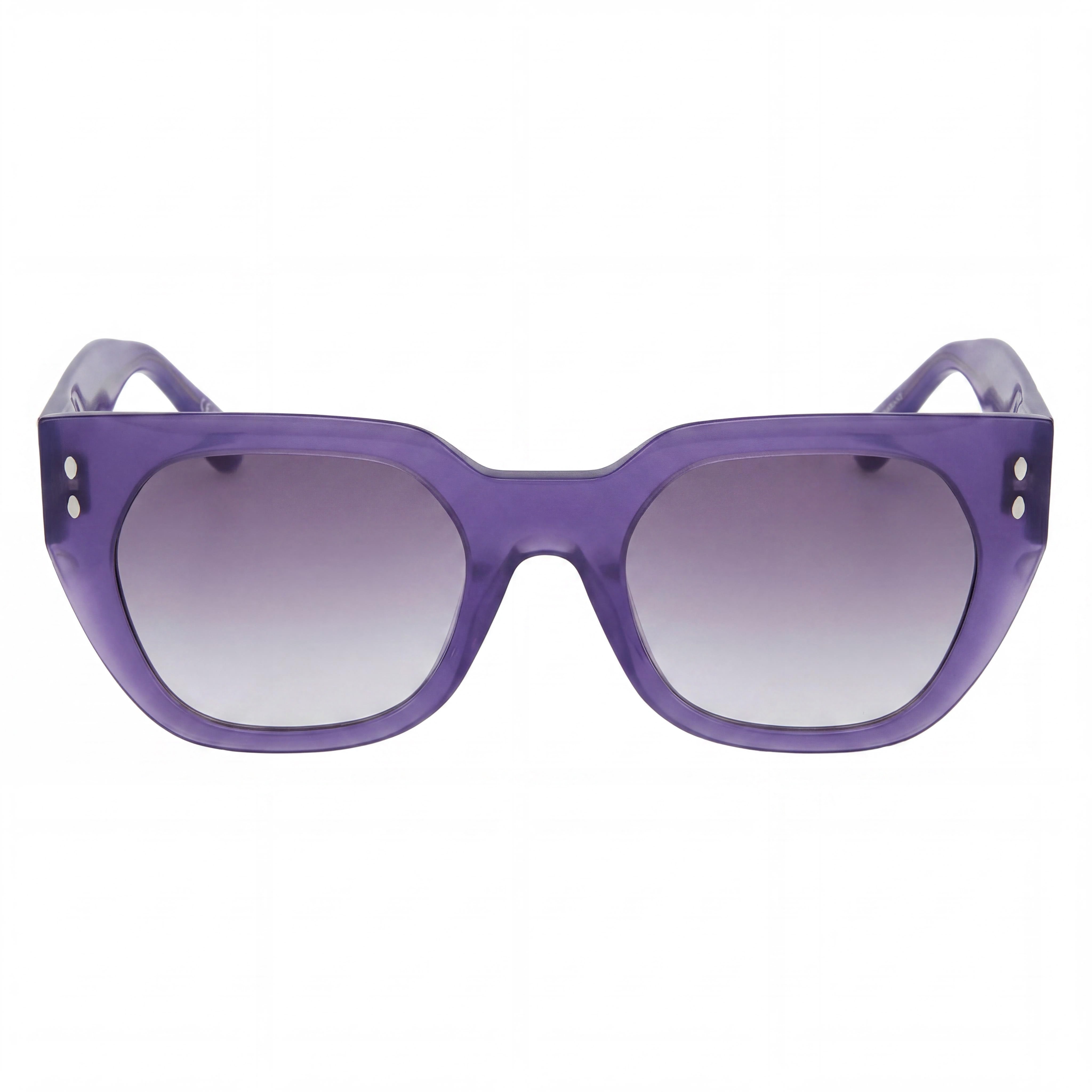 Isabel Marant Gafas de Sol de Acetato Modernas para Mujer con Montura de Acetato Gris Lila Protección UV 53-22-145mm, Photo 2