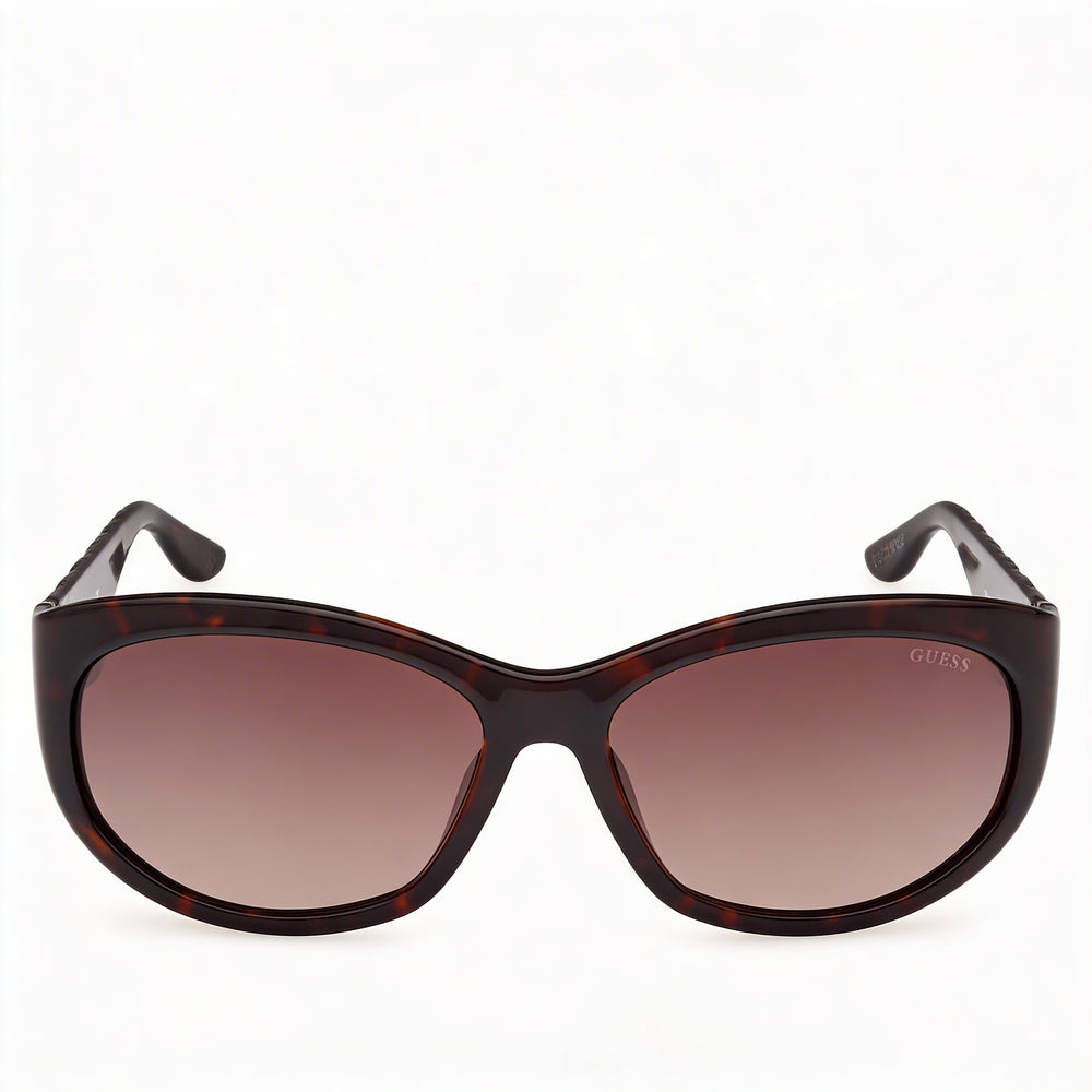 GUESS Moderne Women's Dark Havana Plastic Frame Gradient Brown Polycarbonate Lens UV 400 Sunglasses 60-16-125
