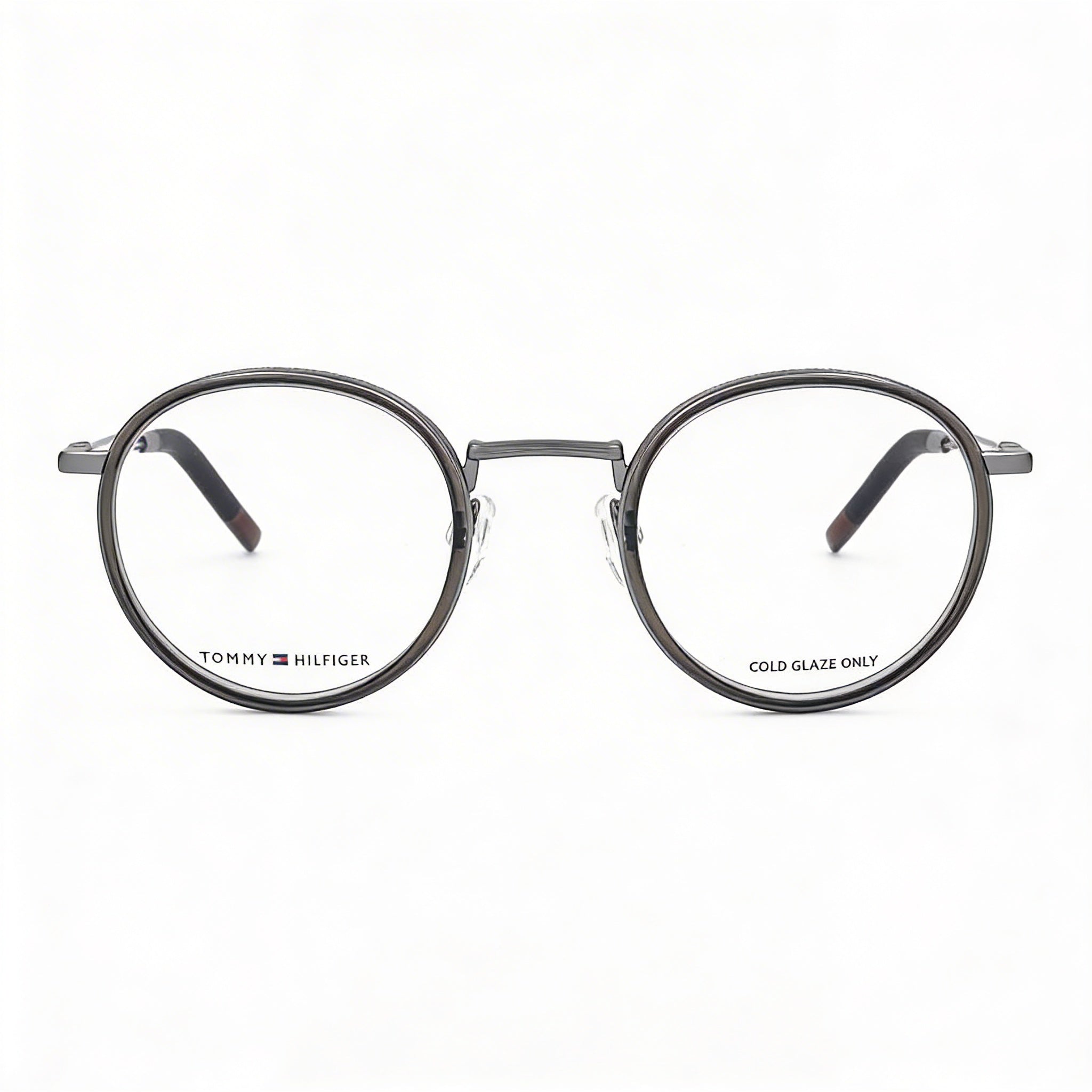 Tommy Hilfiger TH 1815 Montura para gafas ópticas de estilo clásico para hombre, metal oliva, 49 mm de ancho de lente, Photo 1