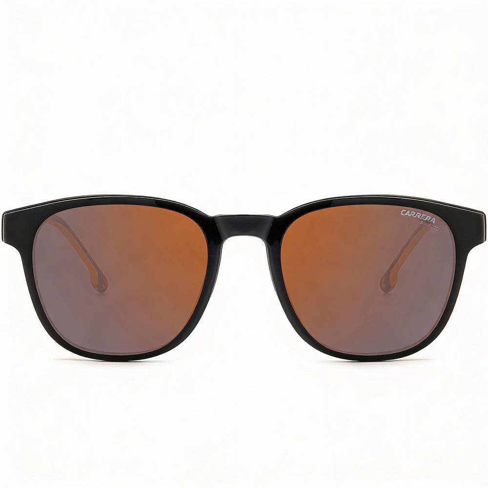 Carrera Gafas de sol de policarbonato negras y naranjas no polarizadas con protección UV de 51 mm para mujer