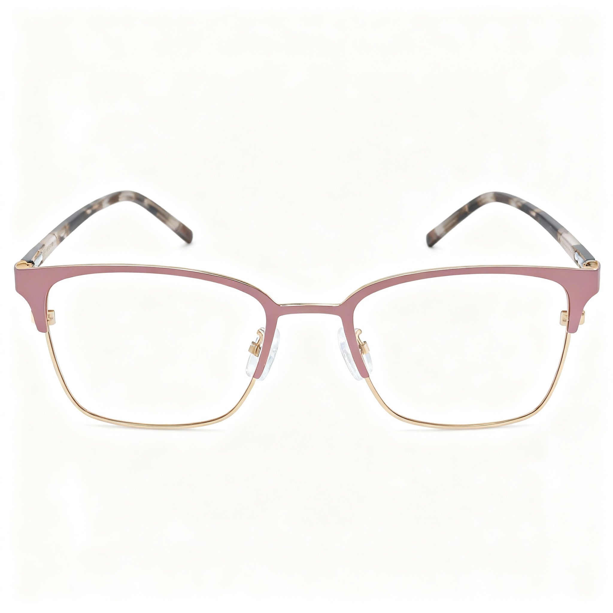 DKNY Dk3002 Women's Full Rim Square Eyeglasses with Mauve Stainless Steel Frame, Size 52-17-135mm