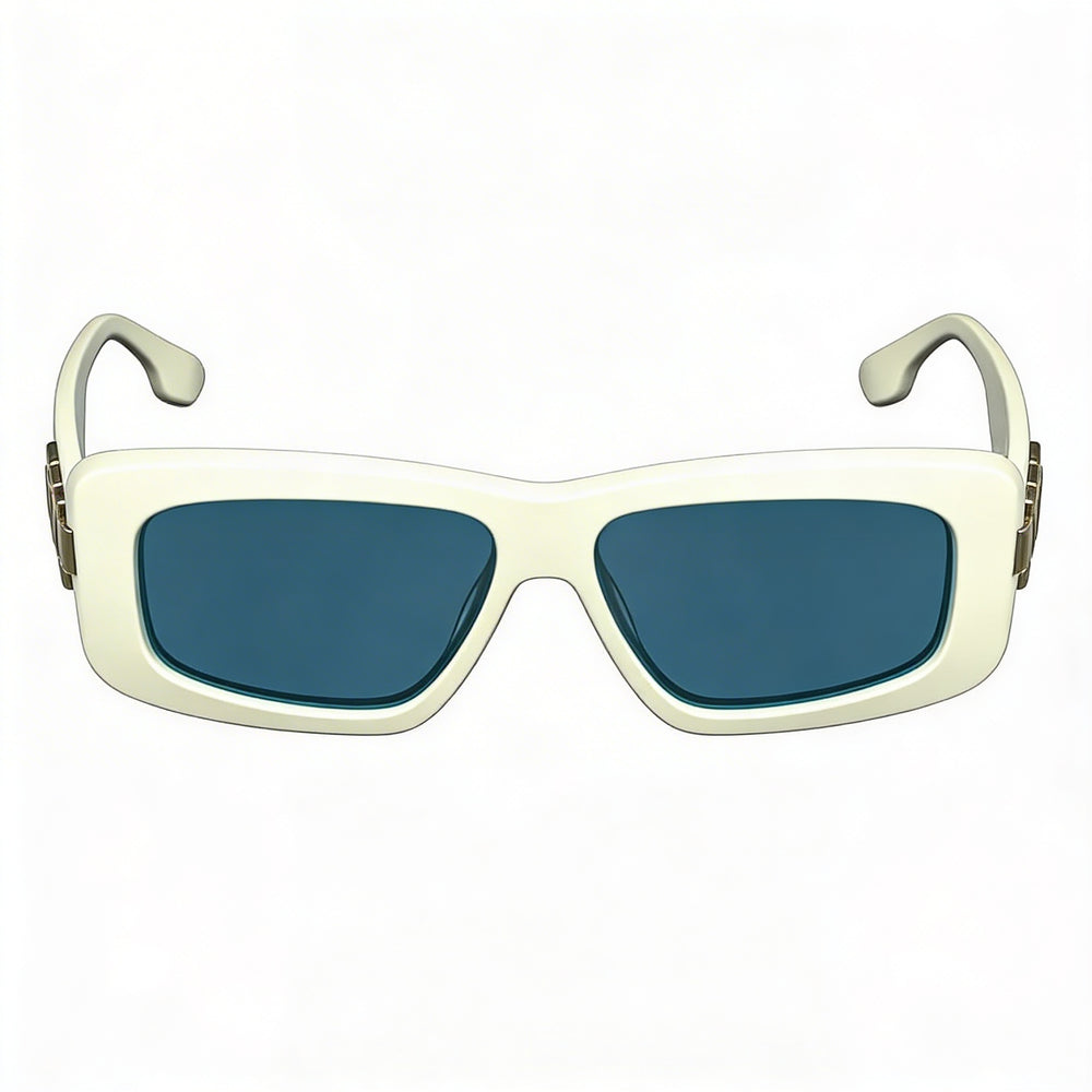 Victoria Beckham Vb669s Unisex White Frame White Lens Plastic Sunglasses 55mm 100% UV Protection