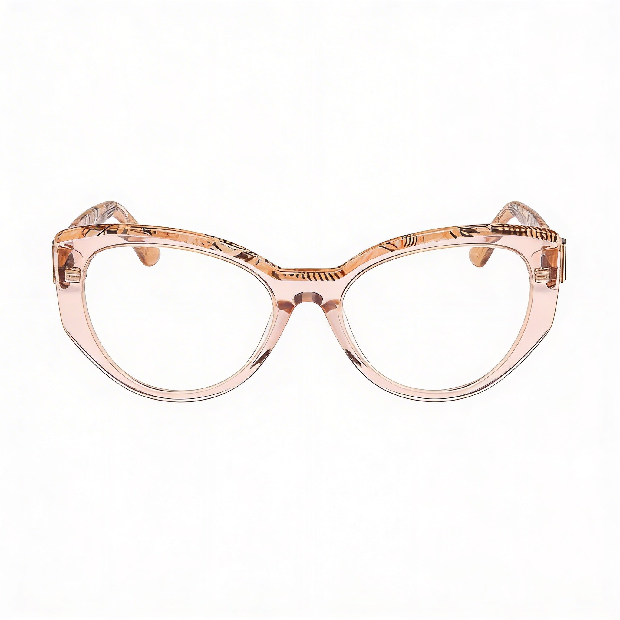 Guess by Marciano Gm50031 Women's Shiny Beige Plastic Frame Eyewear with Non- Polycarbonate Lenses 54mm, Photo 2