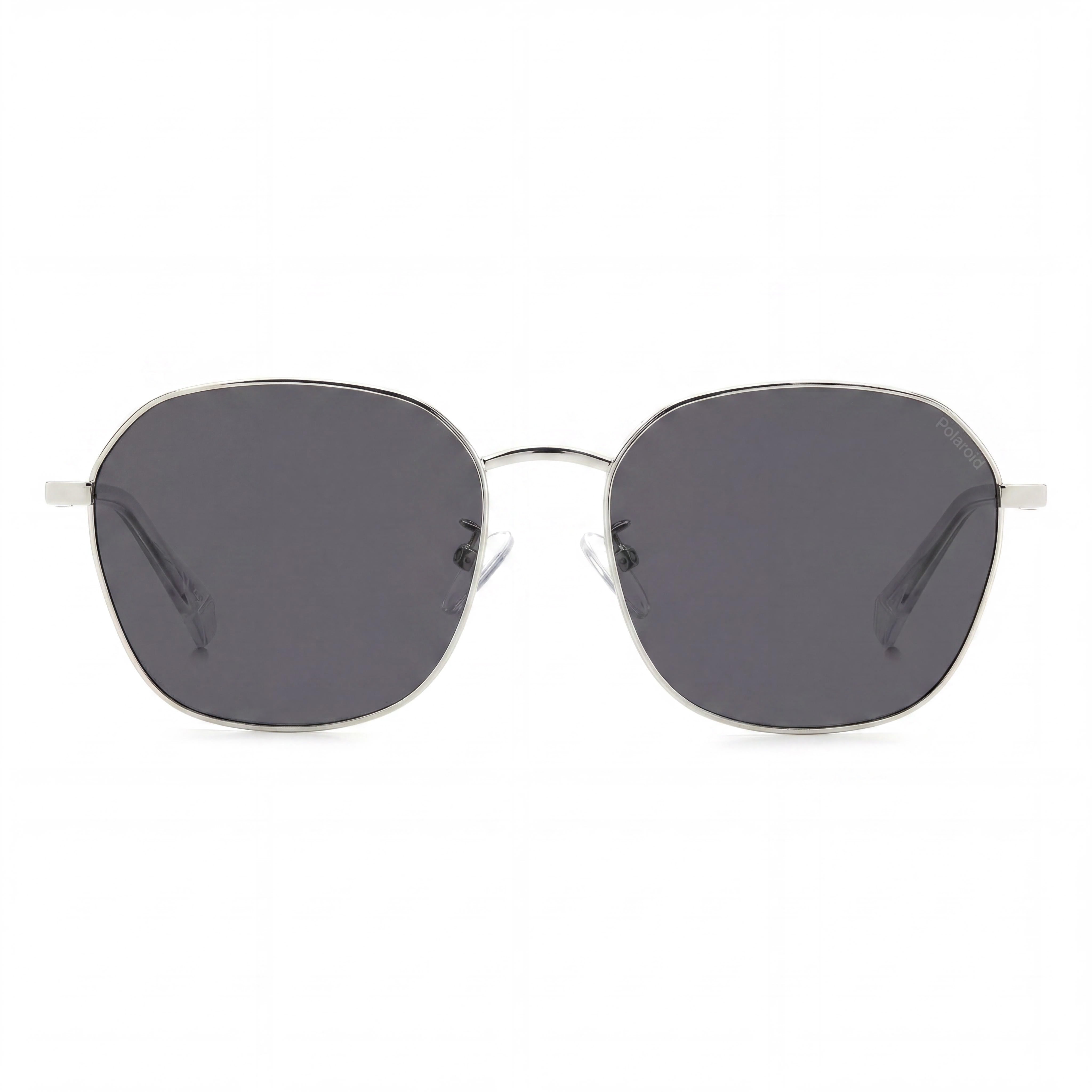Polaroid Casual Women's Palladium Stainless Steel Polarized Grey Sunglasses 57mm, Photo 2