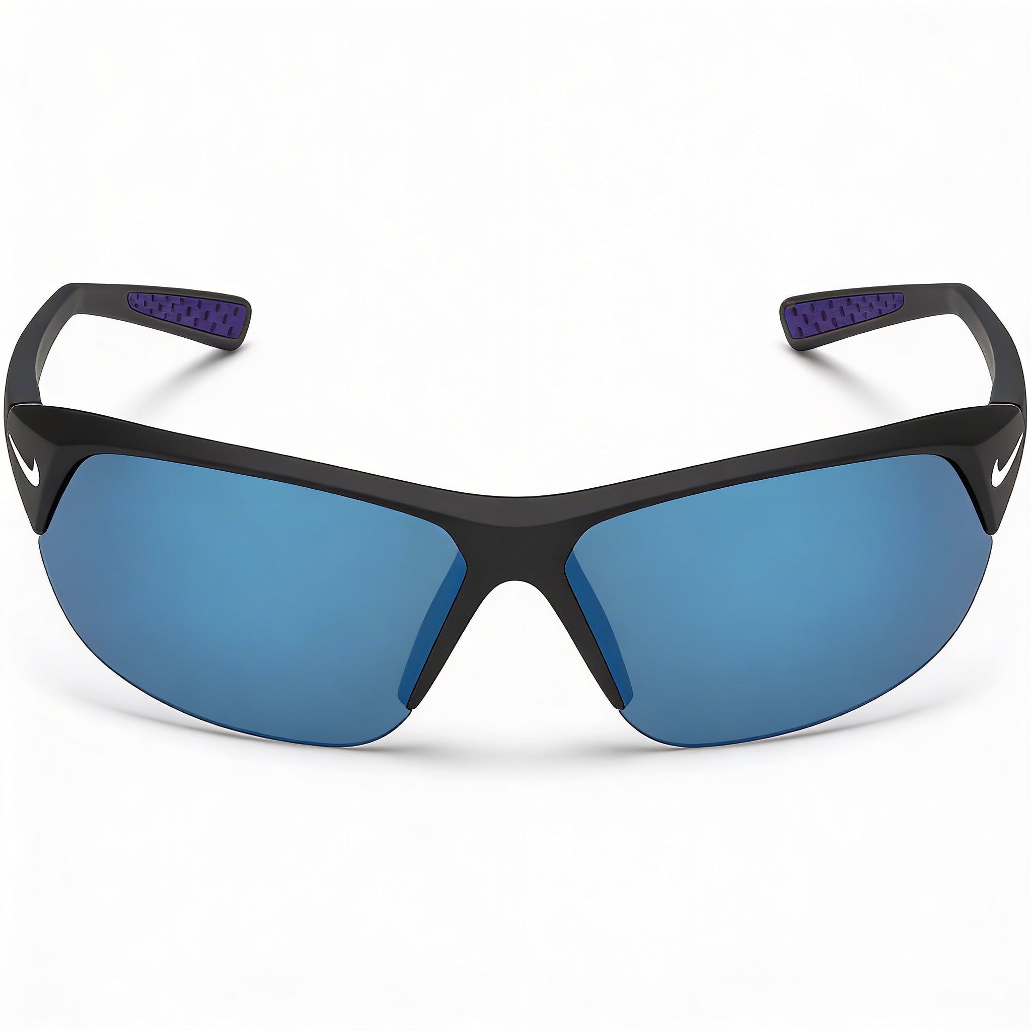 Nike Modern Unisex Lightweight Nylon UV Protection Sunglasses Matte Black Grey Mirror Blue 70-11-135mm, Photo 1
