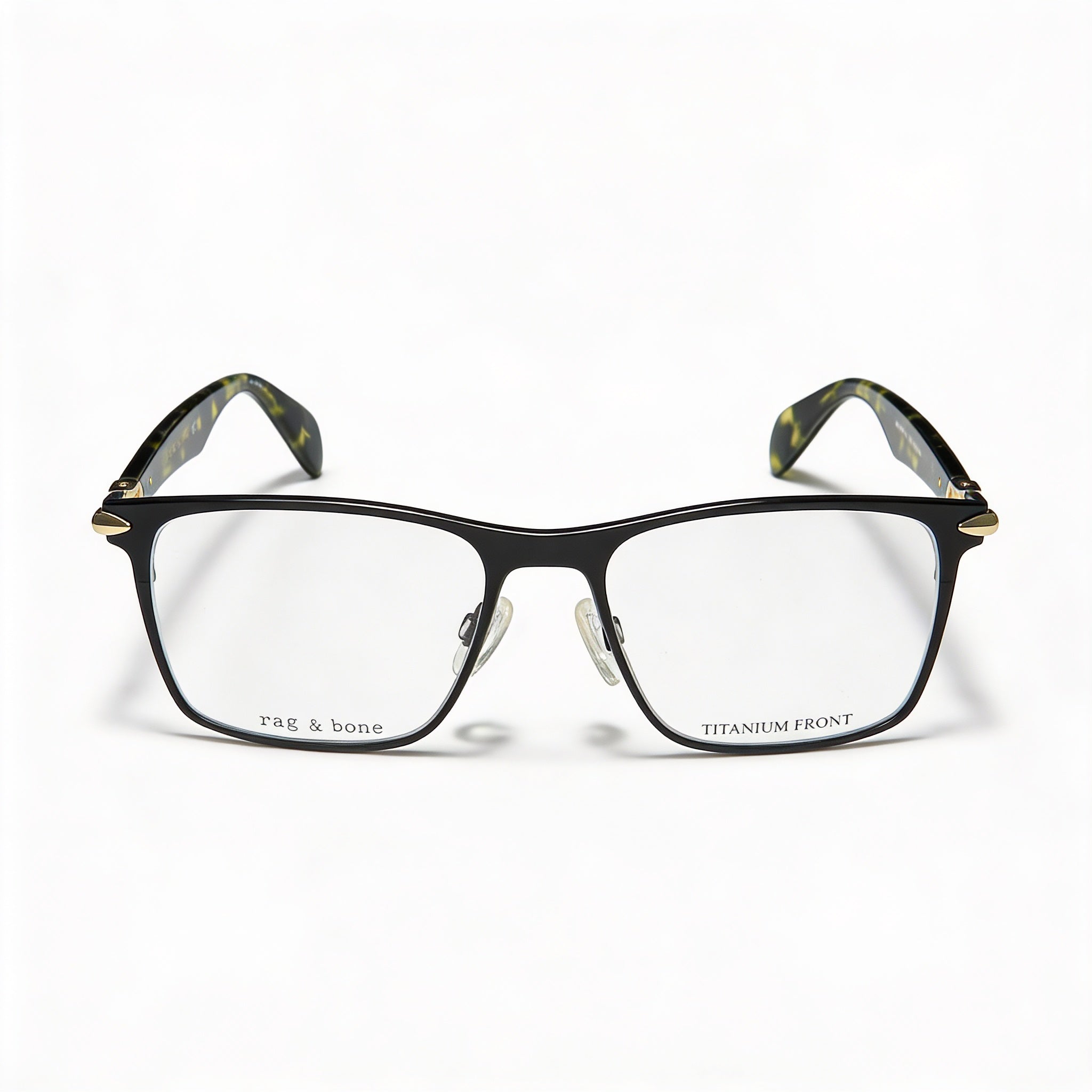 Gafas de vista metálicas Rag & Bone Rnb 7009 para hombre, color negro mate, con lentes de demostración, 53-17-145, Photo 2