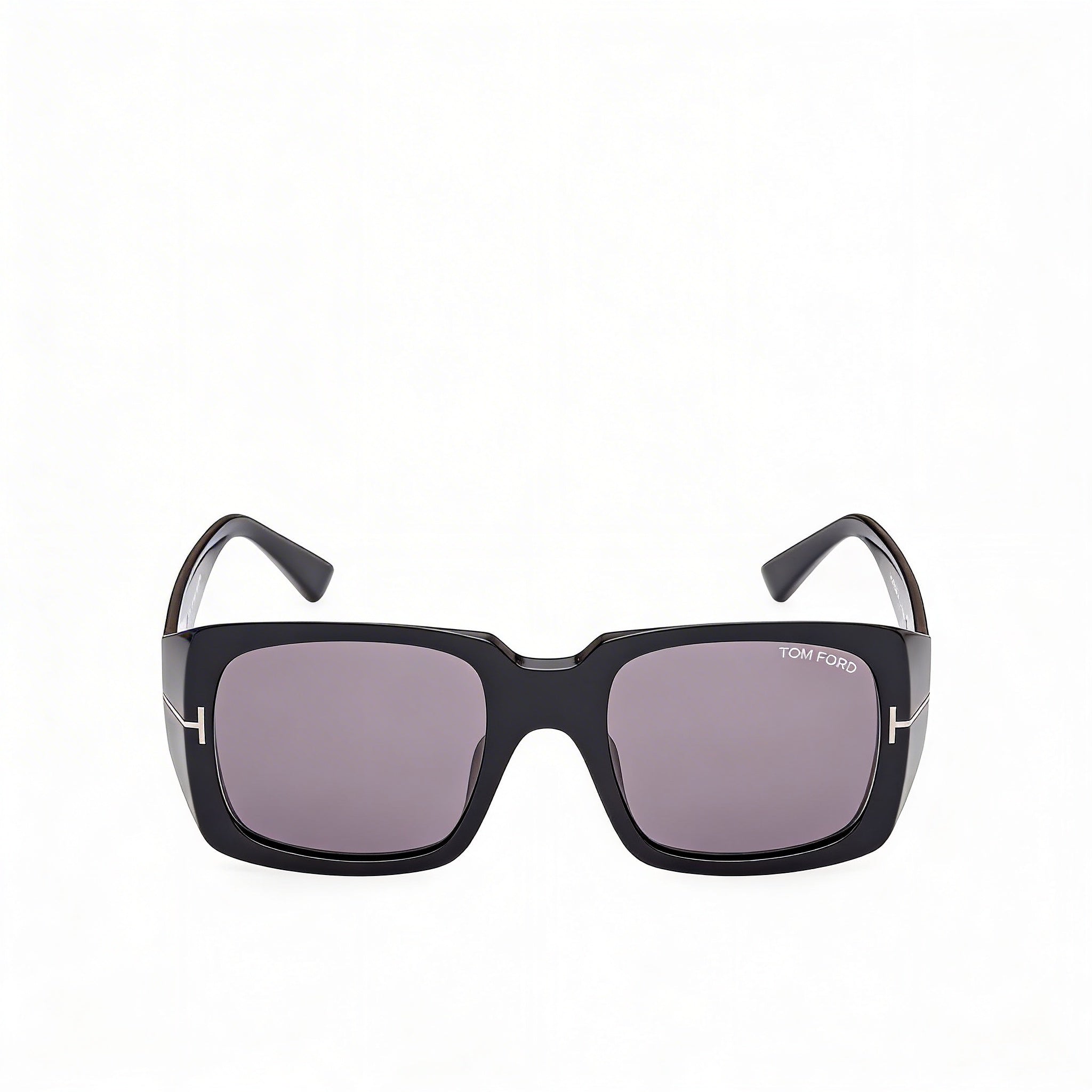Tom Ford Classic Unisex Sunglasses, Shiny Black/Dark Grey Plastic Frame, Dark Grey UV Lenses 51-20-135, Photo 2