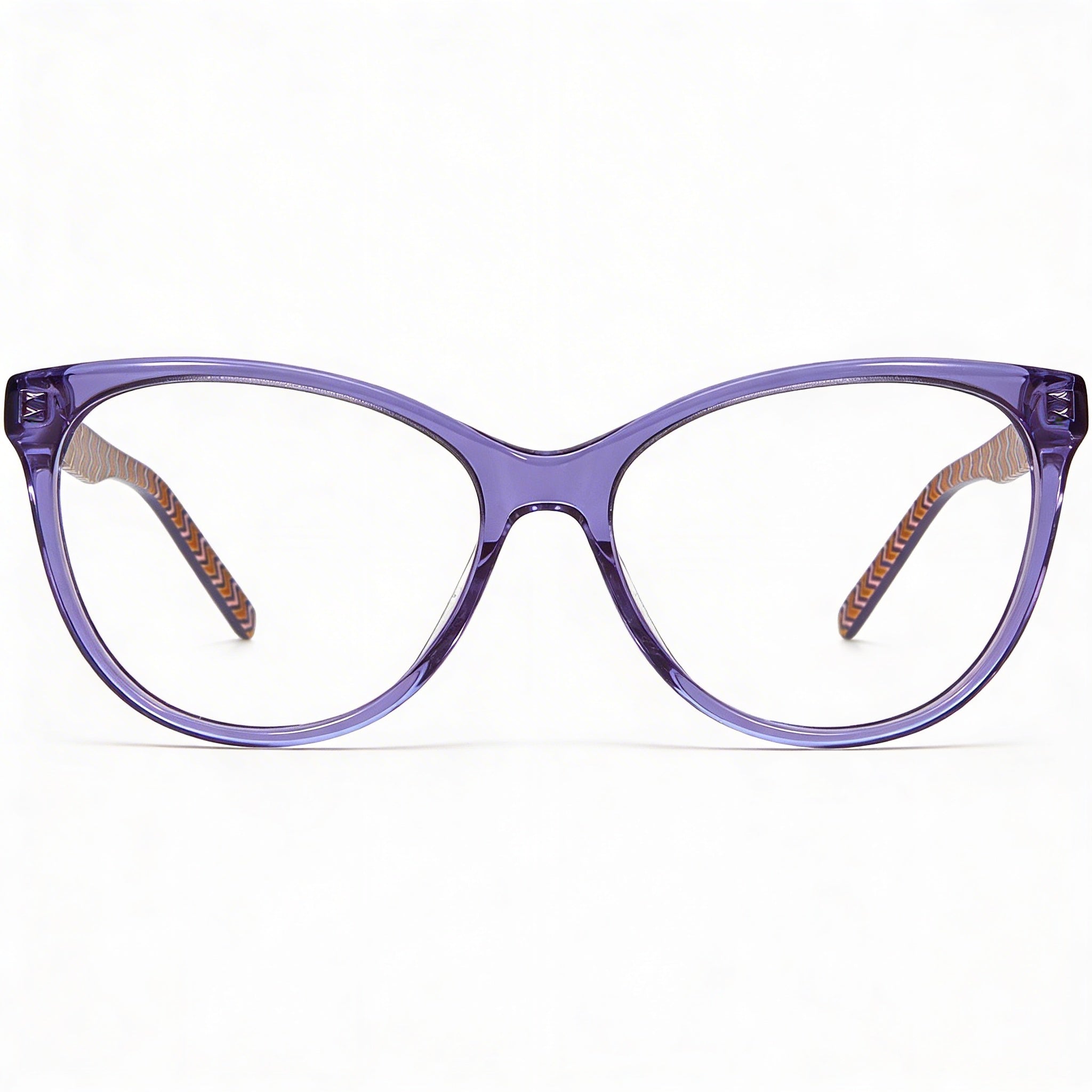 Missoni Mmi 0092 Rectangular Acetate Optical Frames for Women in Violet, Lens size 53mm, Photo 2