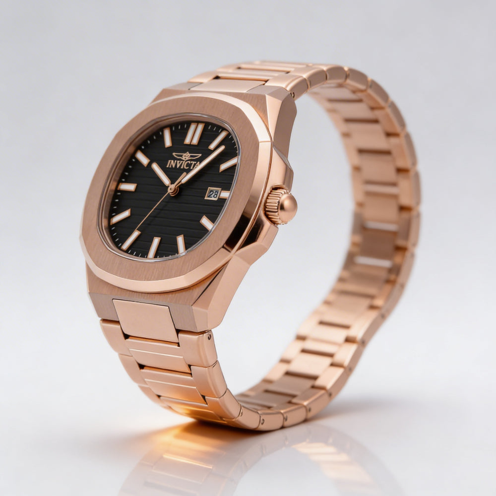 Invicta Speedway 48519 Unisex Rose-gold Stainless Steel Bracelet Brown Dial Quartz Watch 41mm