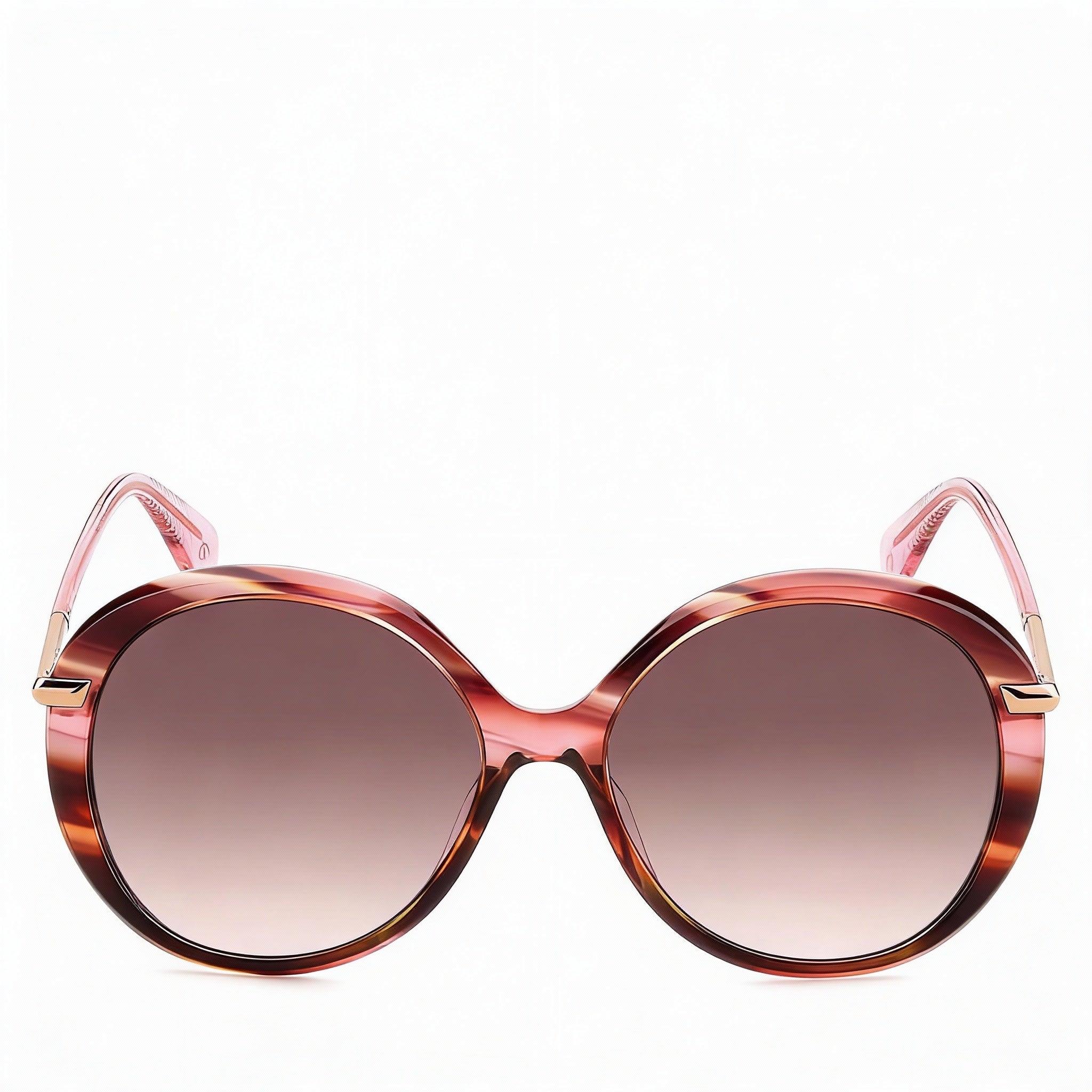 rag & bone Modern Heritage Women’s Acetate Pink Horn Brown Non-Polarized UV Protected 56mm Sunglasses, Photo 2