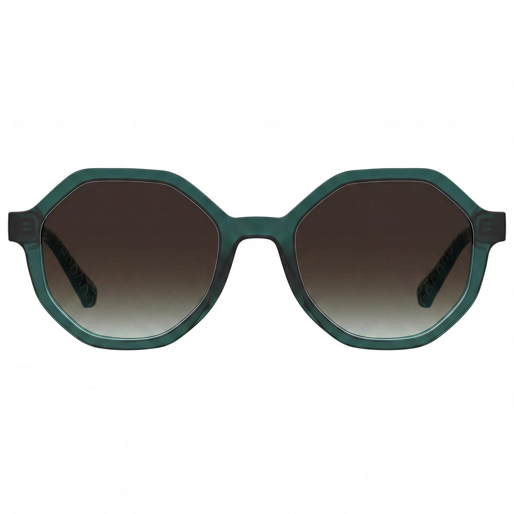 Love Moschino Casual Women's Sunglasses, Green Cellulose Propionate Frame, Brown Shaded Lenses, 52mm