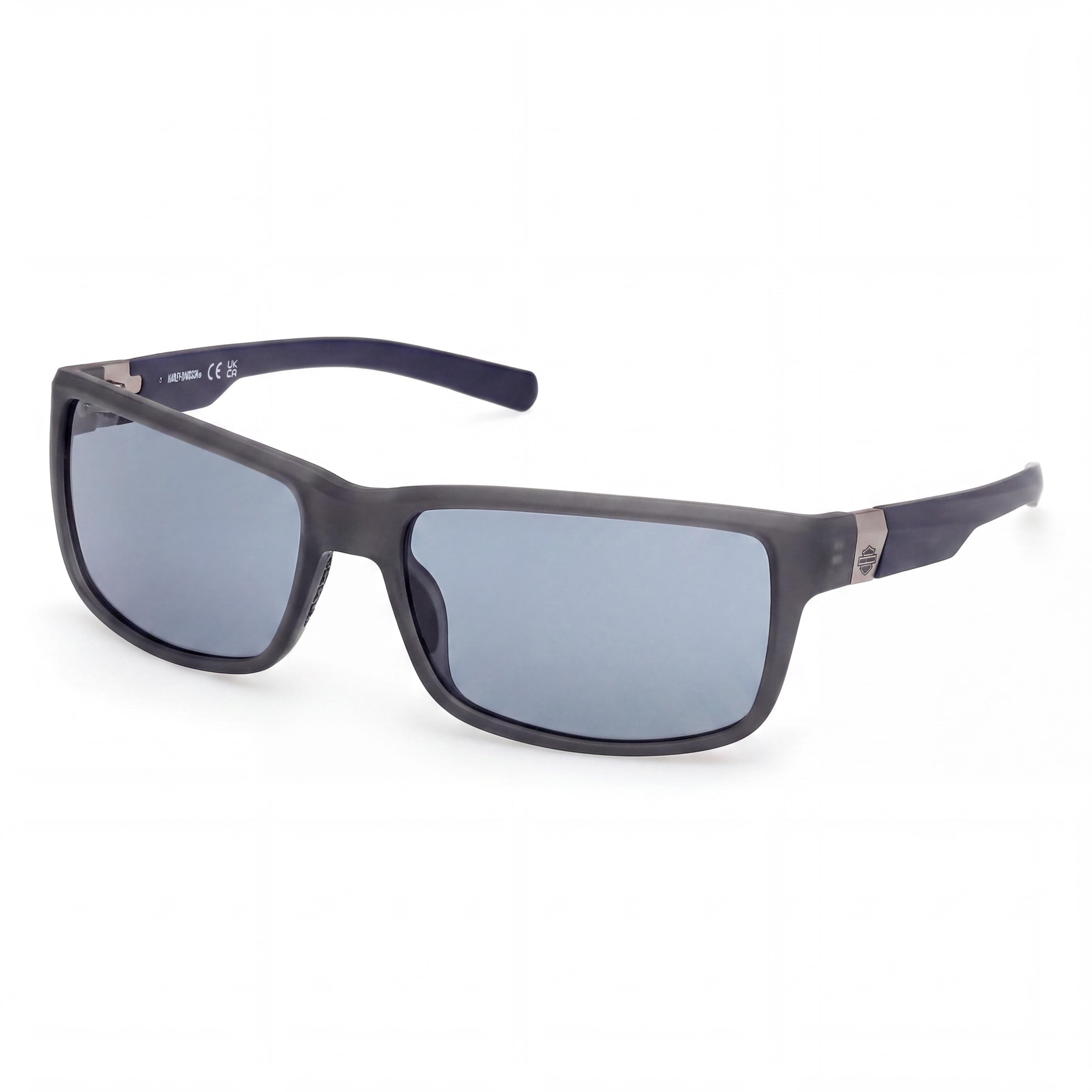 Harley-Davidson Sport Hombre Ligero Gris Mate Humo Azul Polarizado Protección UV Policarbonato 63mm, Photo 1