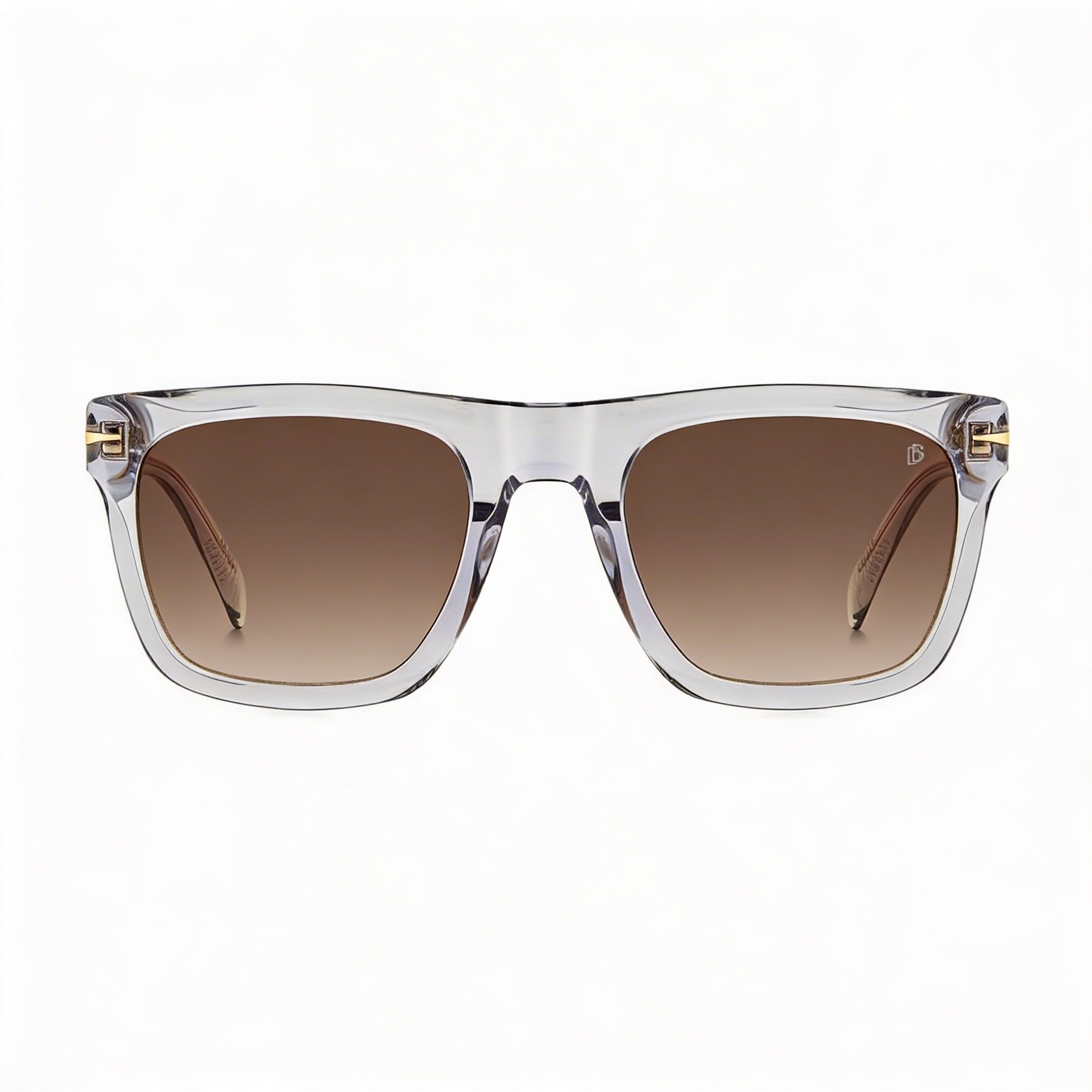 Beckham Modern Men's Acetate Crystal Grey Sunglasses 54mm, Photo 2