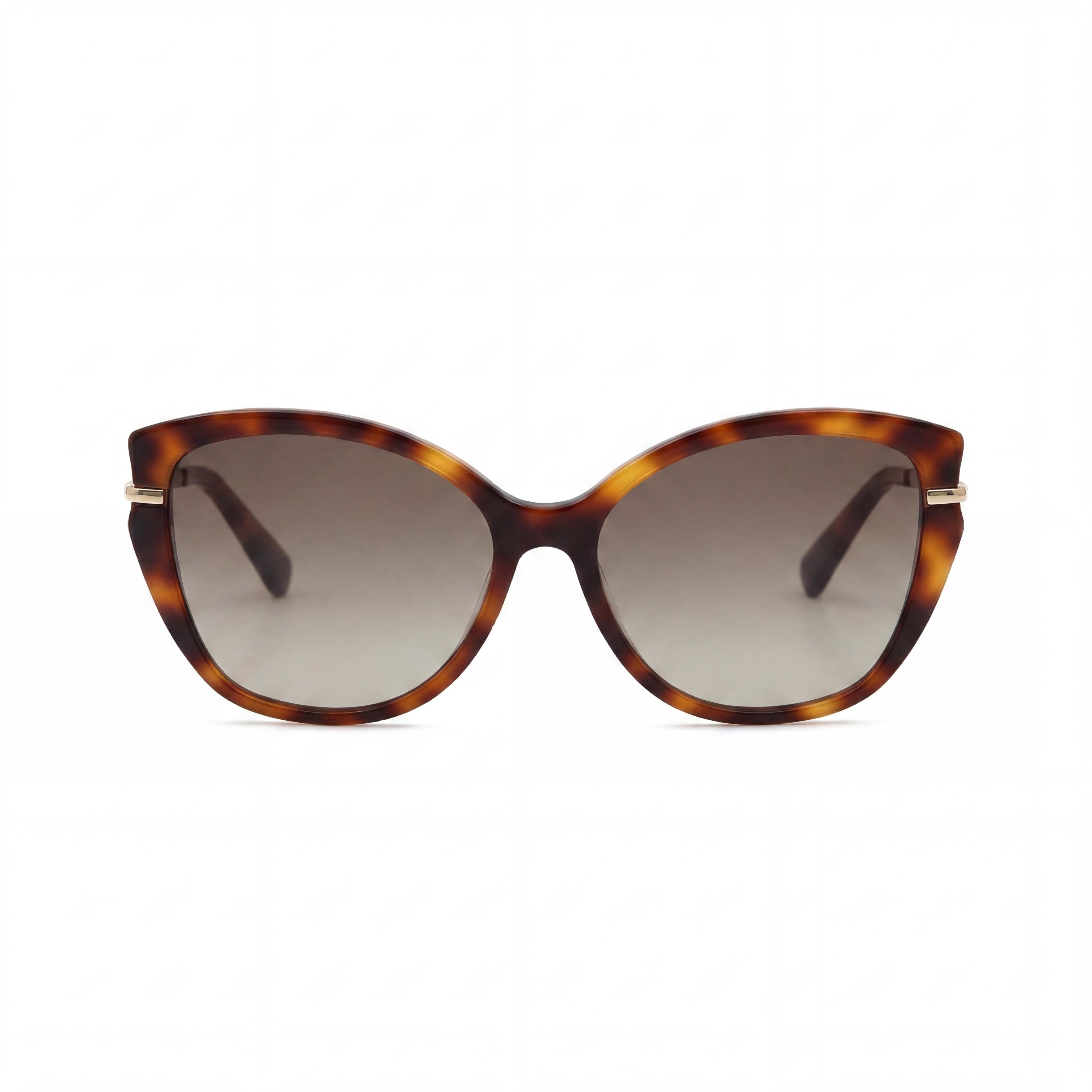 Longchamp Women's LO627S Butterfly Havana Plastic Brown Gradient Acetate 57mm UV Protection Sunglasses, Photo 2