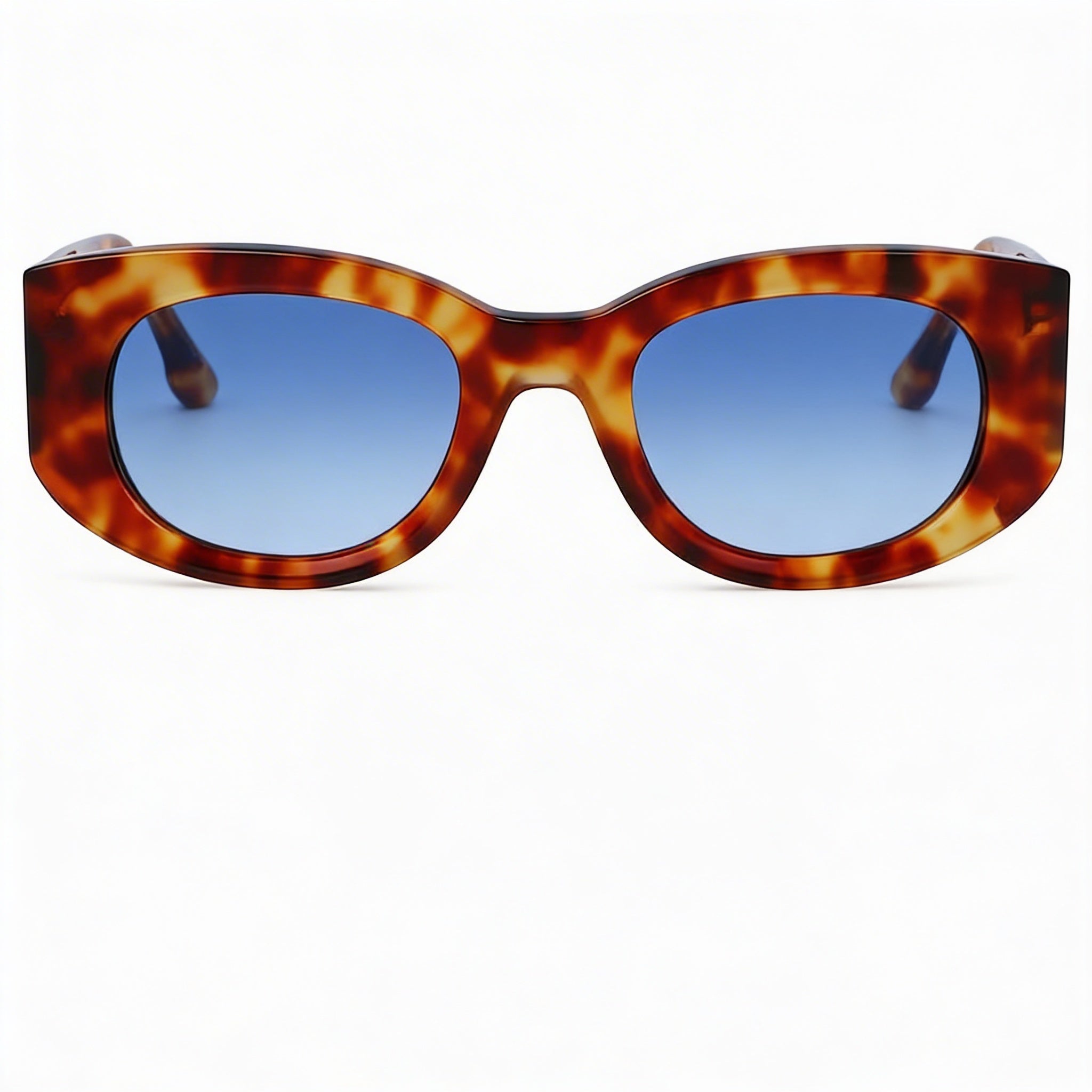 Gafas de sol Victoria Beckham Modern para mujer con montura de acetato en color Havana rubio, ancho de lente de 50 mm, Photo 2