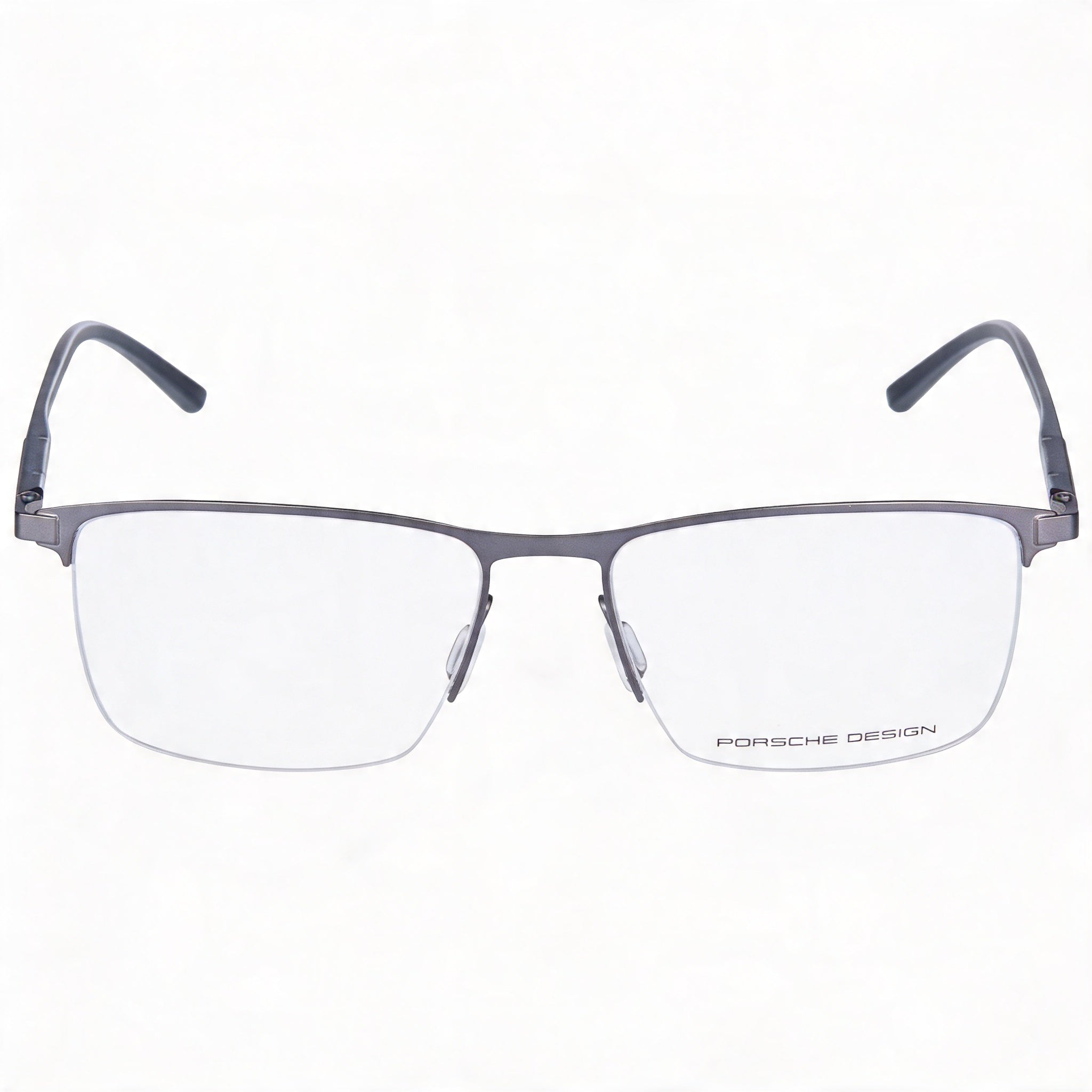 Gafas casuales de metal Porsche Design P8371 para hombre en color gris con lentes de policarbonato transparentes de 54 mm de ancho de lente, Photo 2
