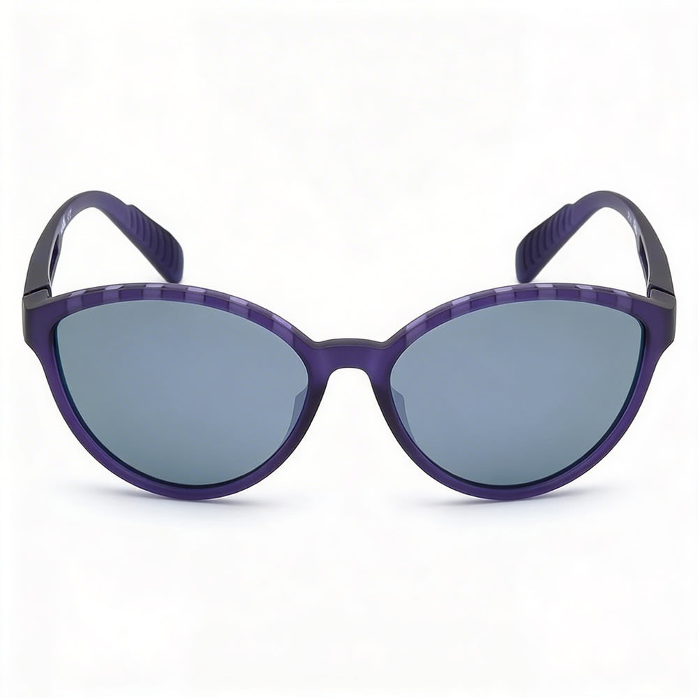 Adidas Women's Modern Matte Violet Plastic Frame Grey Polarized UV Protection Sunglasses 61mm