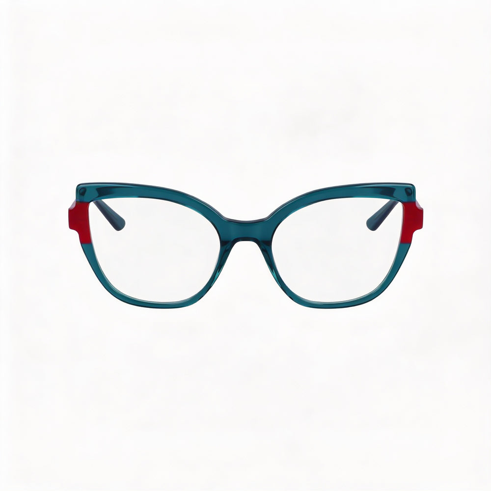 KARL LAGERFELD Modern Women's Acetate Frame Green Cherry Sunglasses with Non-polarised Lenses 54mm