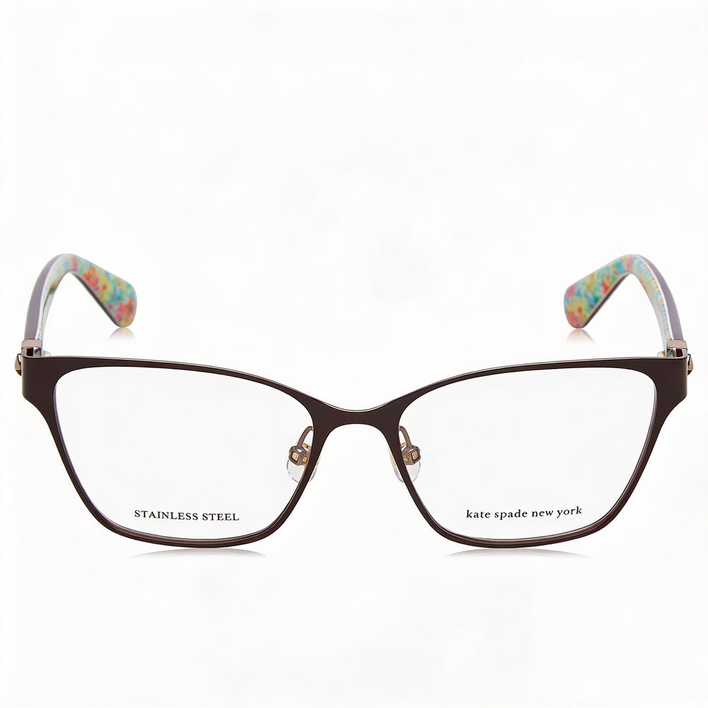 Gafas de sol Kate Spade New York Modern para mujer con montura de acero inoxidable en marrón y lente de 52 mm de ancho