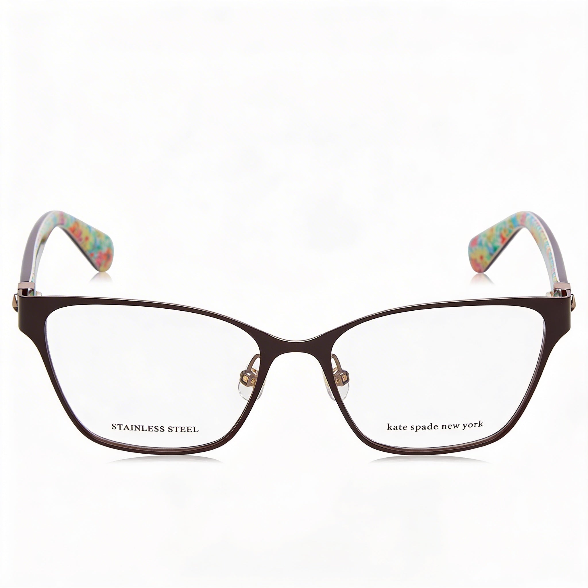 Kate Spade New York Modern Women's Stainless Steel Frame Sunglasses in Brown with 52mm Lens Width, Photo 2
