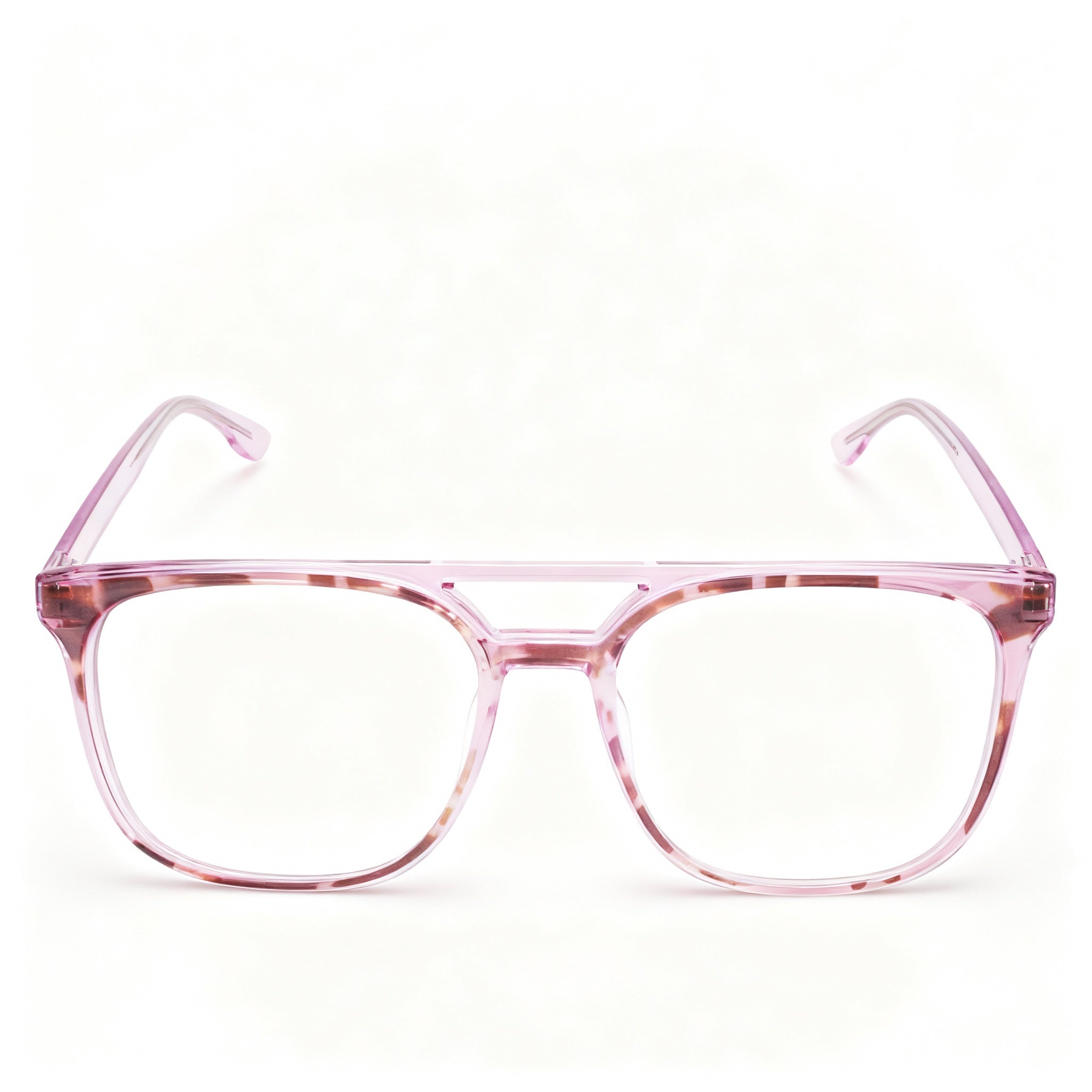 MCALLISTER Mc4533 Men's Metal Purple Tortoise Optical Frames with Clear Demo Lenses 55-18-140