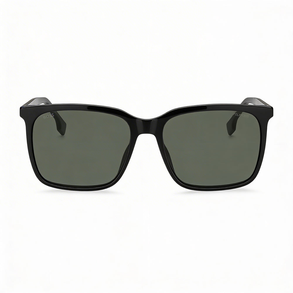 HUGO BOSS Tech & Innovation BOSS 1579/S Men's Rectangular Acetate Blue Brown Frame Brown Lens UV Sunglasses 57mm