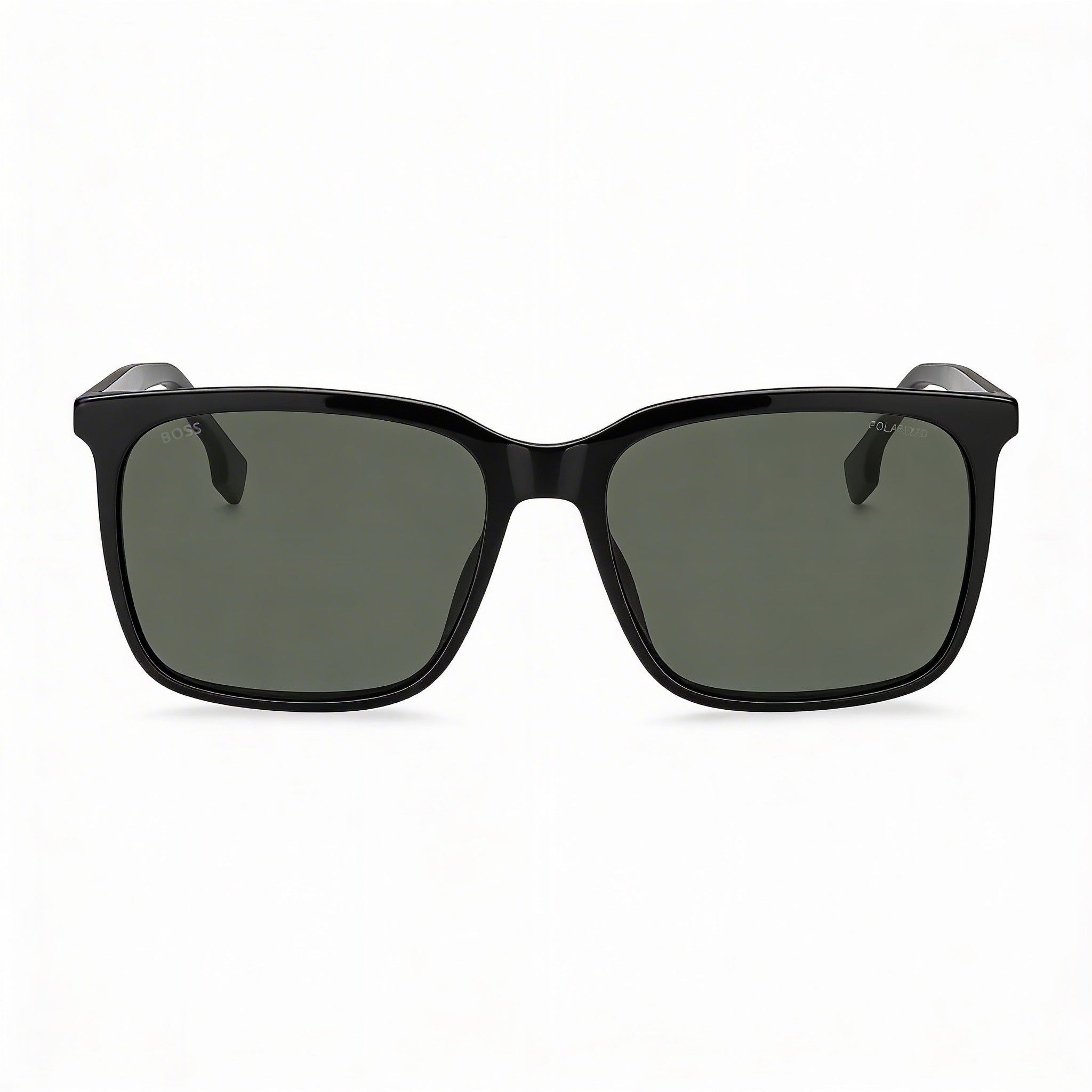 HUGO BOSS Tech & Innovation BOSS 1579/S Men's Rectangular Acetate Blue Brown Frame Brown Lens UV Sunglasses 57mm, Photo 2