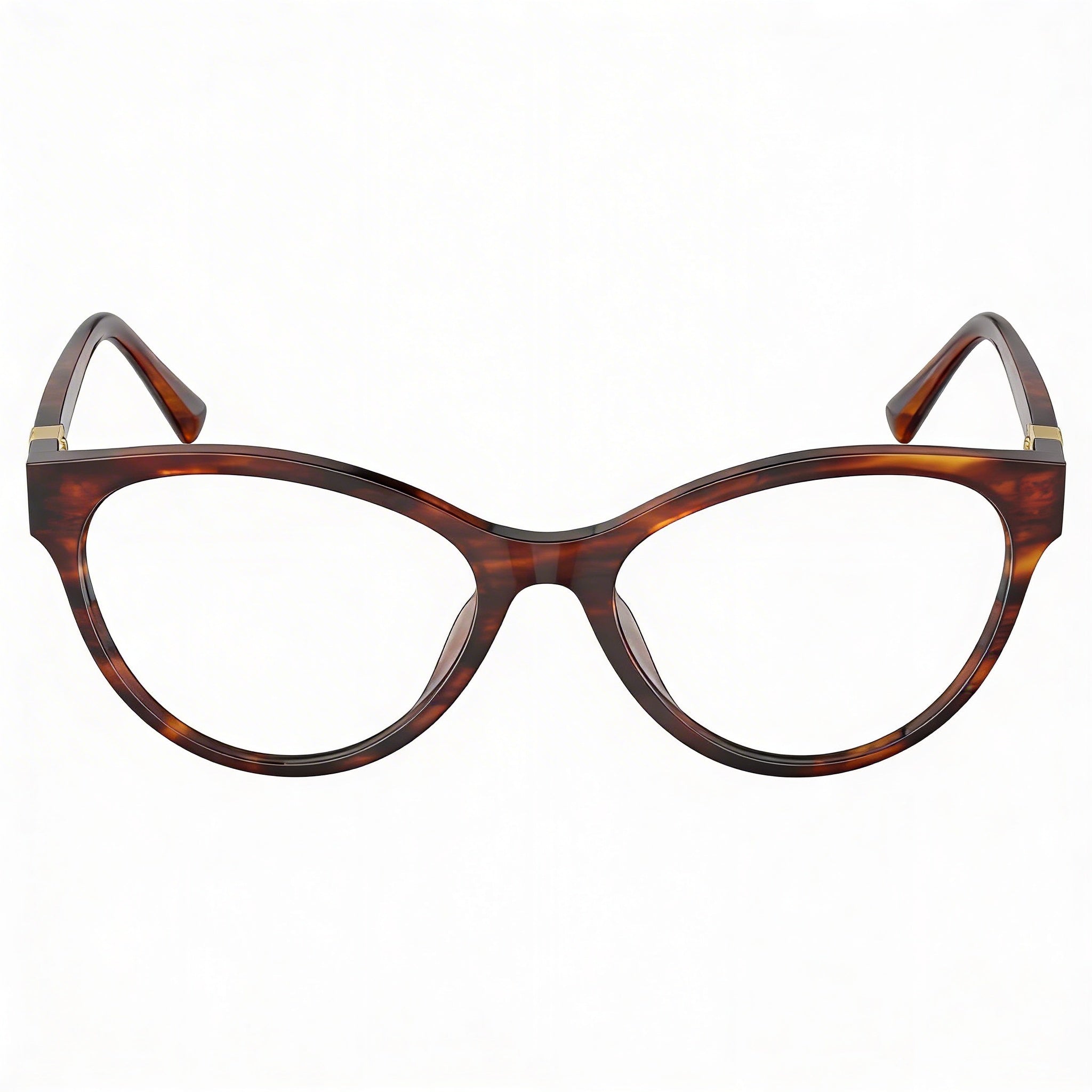 Ralph Lauren Rl 6238u Men's Acetate Eyeglasses with Clear Lenses, Striped Havana, 54mm, Photo 2