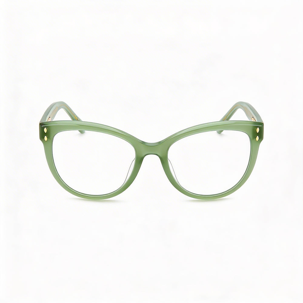 Gafas de sol de acetato modernas Isabel Marant para mujer, con montura verde y lentes verdes, ancho de lente de 53 mm