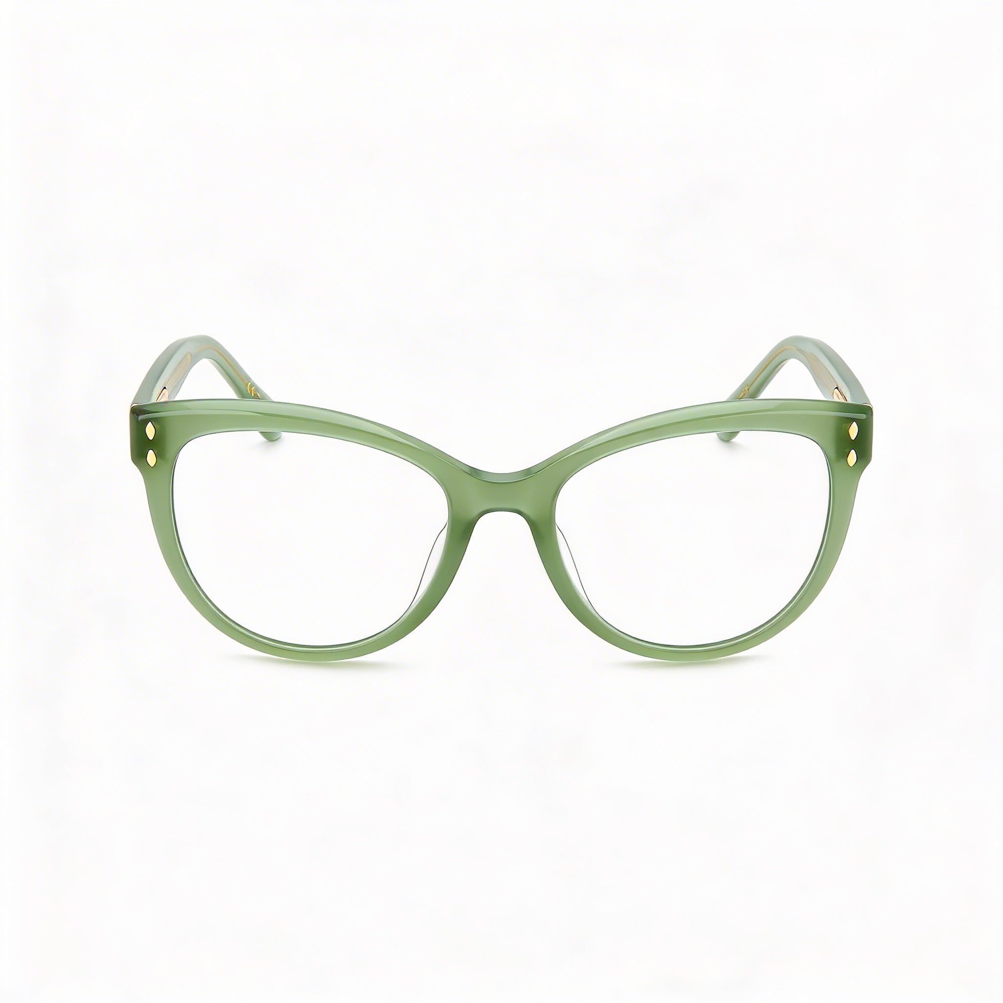 Isabel Marant Modern Women's Acetate Sunglasses, featuring a Green Frame and Green Lenses, 53mm Lens Width, Photo 2